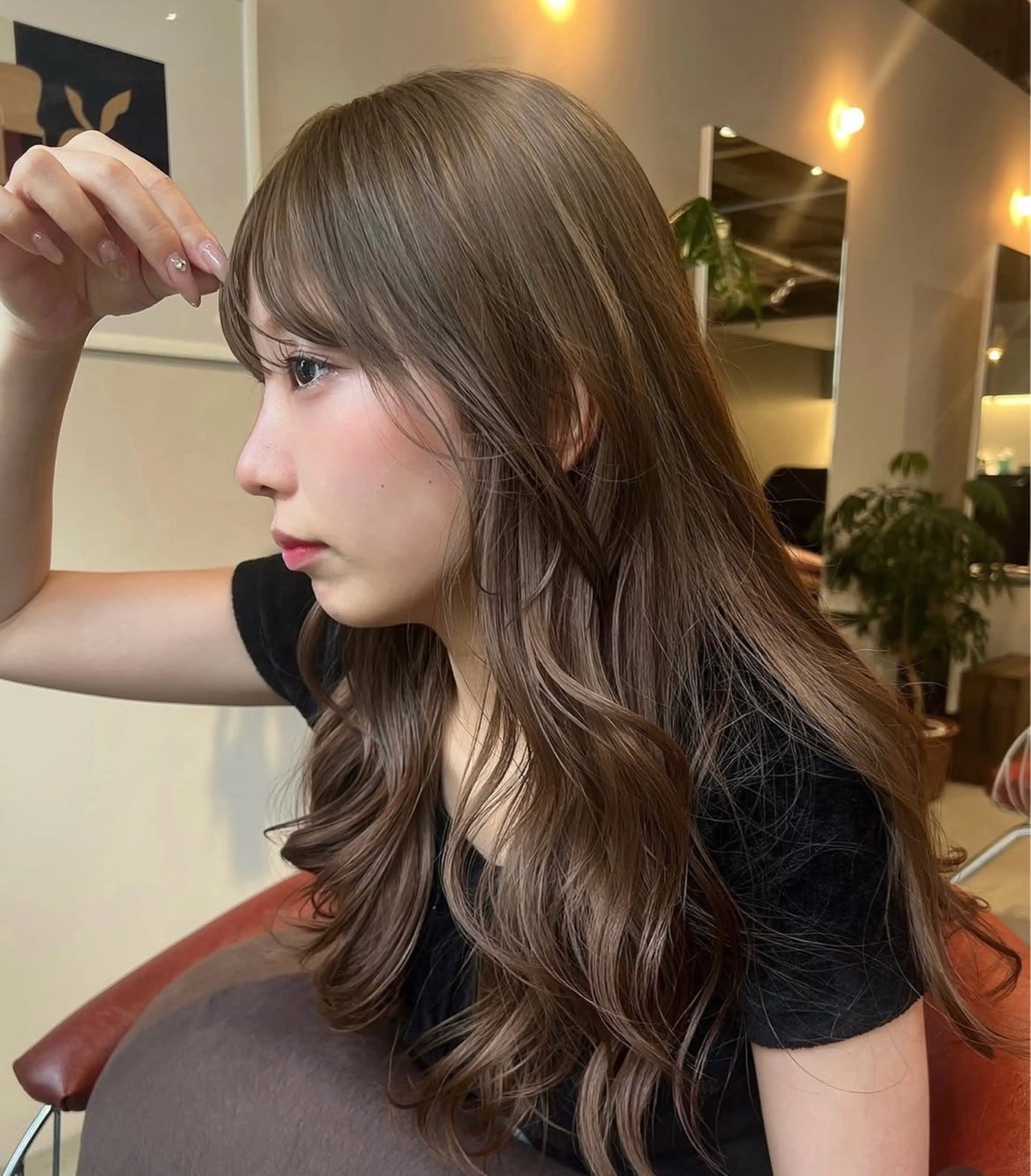 ロング カラー 透明感カラー 森田 鴻之介のヘアスタイル