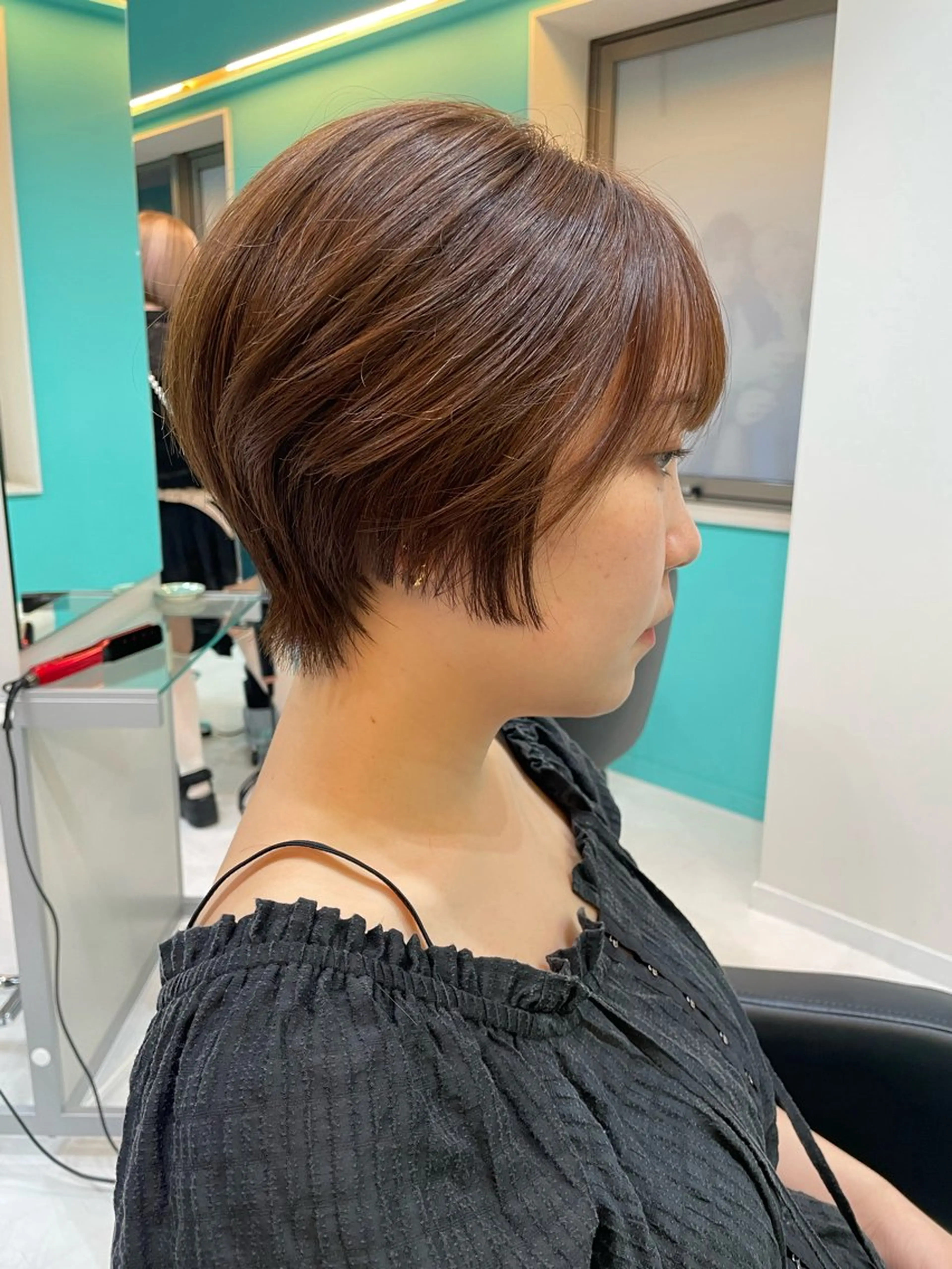 ショート カラー ベージュカラー ブリーチ ダブルカラー ミルクティーベージュ カット ヘアカラー トリートメント 🫧ショート/ボブ 池袋西口・泡渕✂️のヘアスタイル