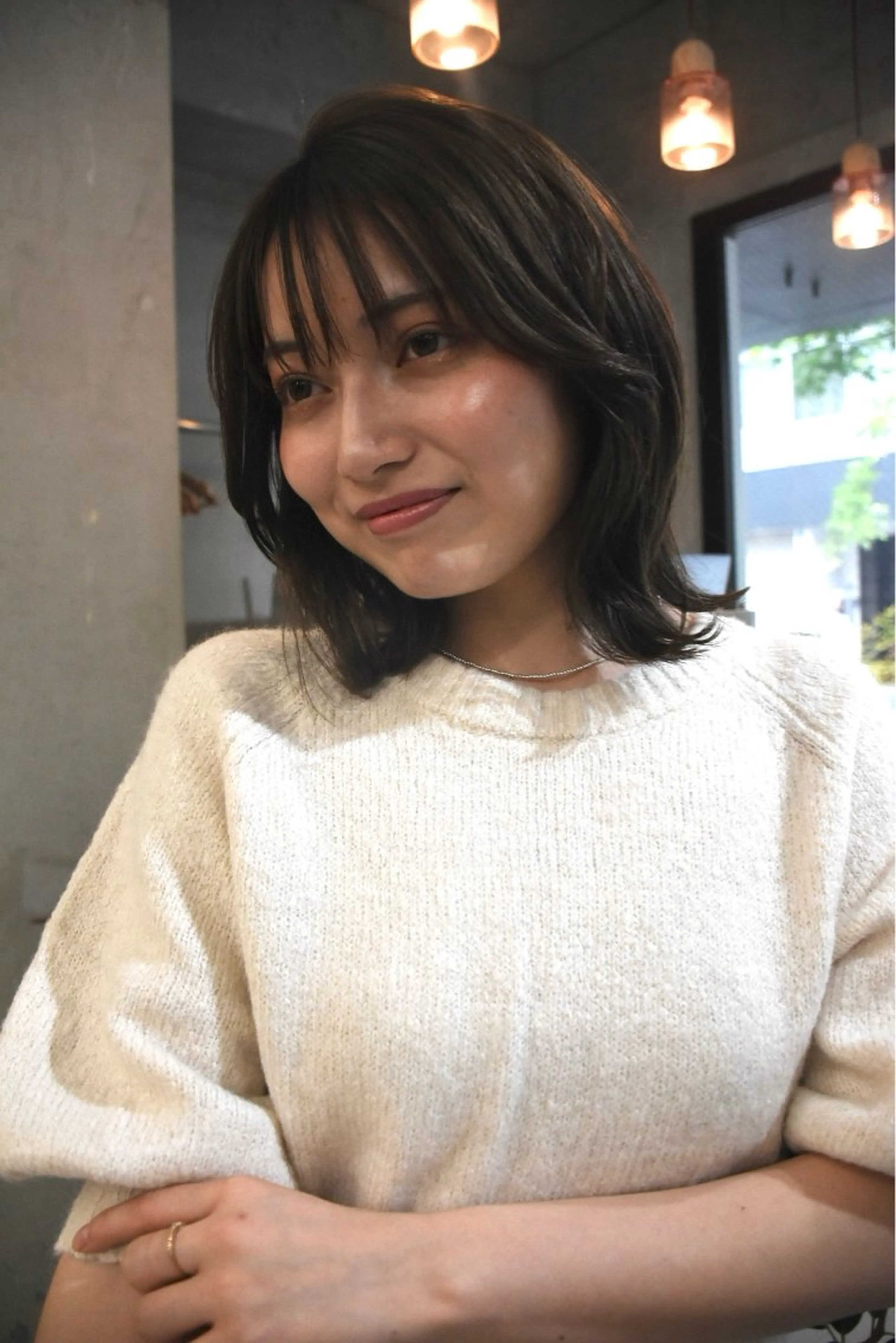 ショート カラー 曲がる縮毛矯正 バレイヤージュ森田のヘアスタイル