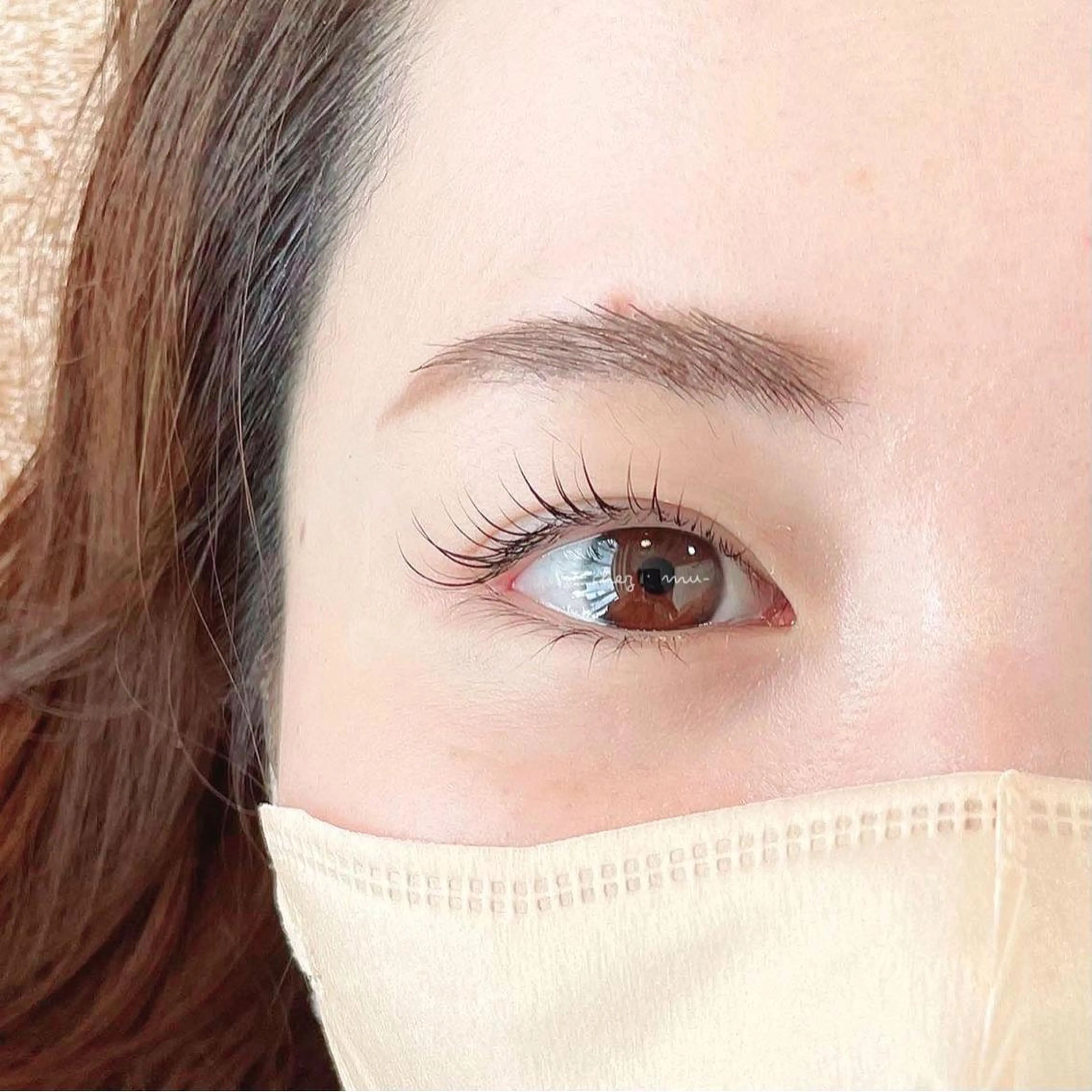 可愛いお目元に♪まつ毛パーマ(コーティング付き)！¥5500の写真