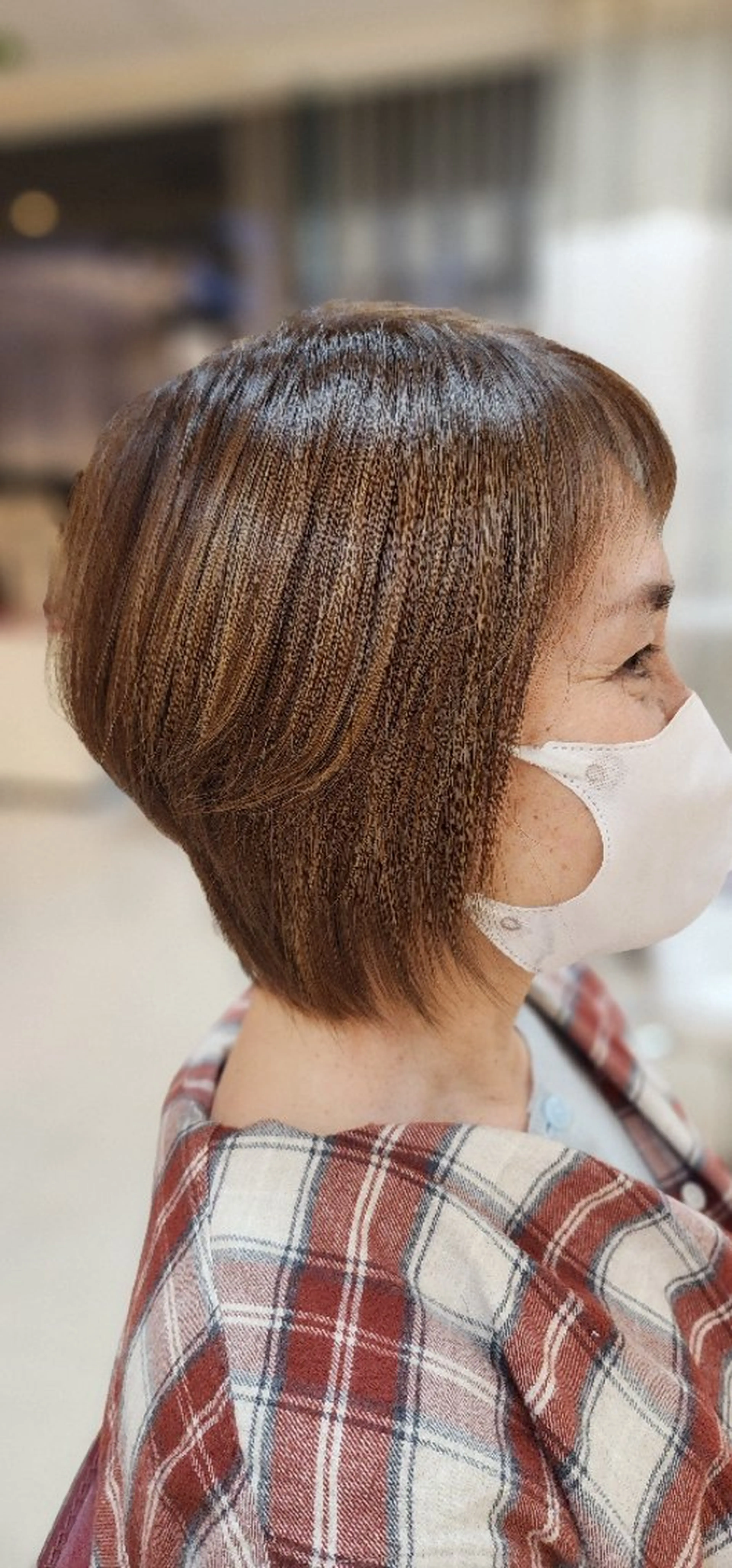 ミディアム カラー 似合わせカット hairmake Juinのヘアスタイル