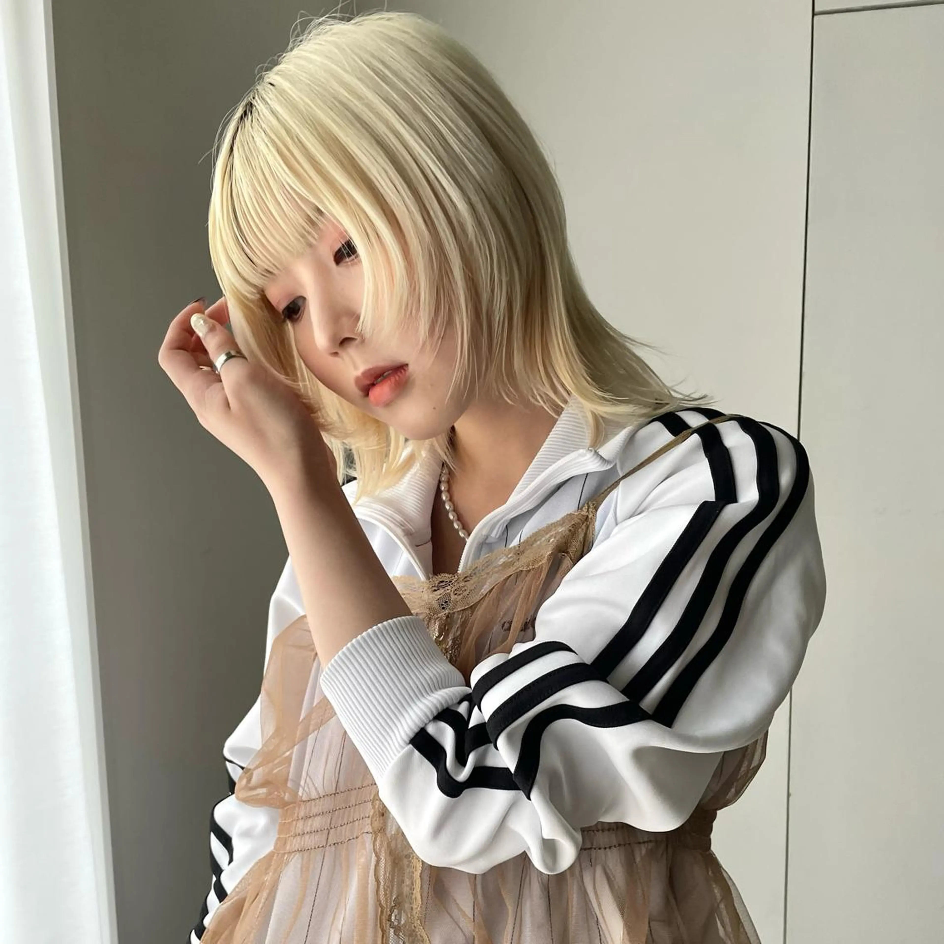 ダブルカラー,透け カラーHINARIのヘアスタイル