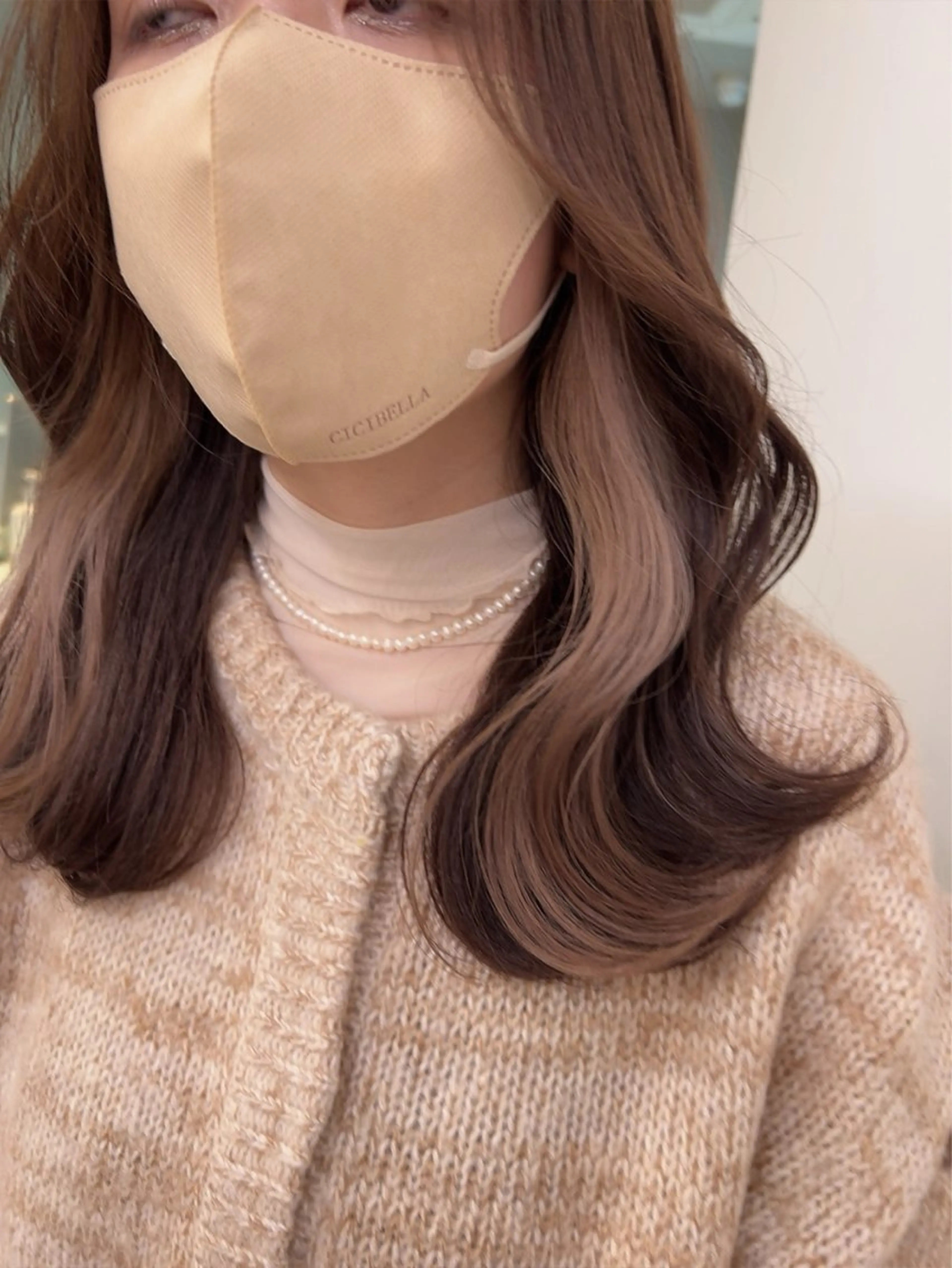 セミロング カラー ヘアカラー トリートメント ヘッドスパ ヘアセット 🥞ベージュ系カラー 【すずきりほ】🥞のヘアスタイル