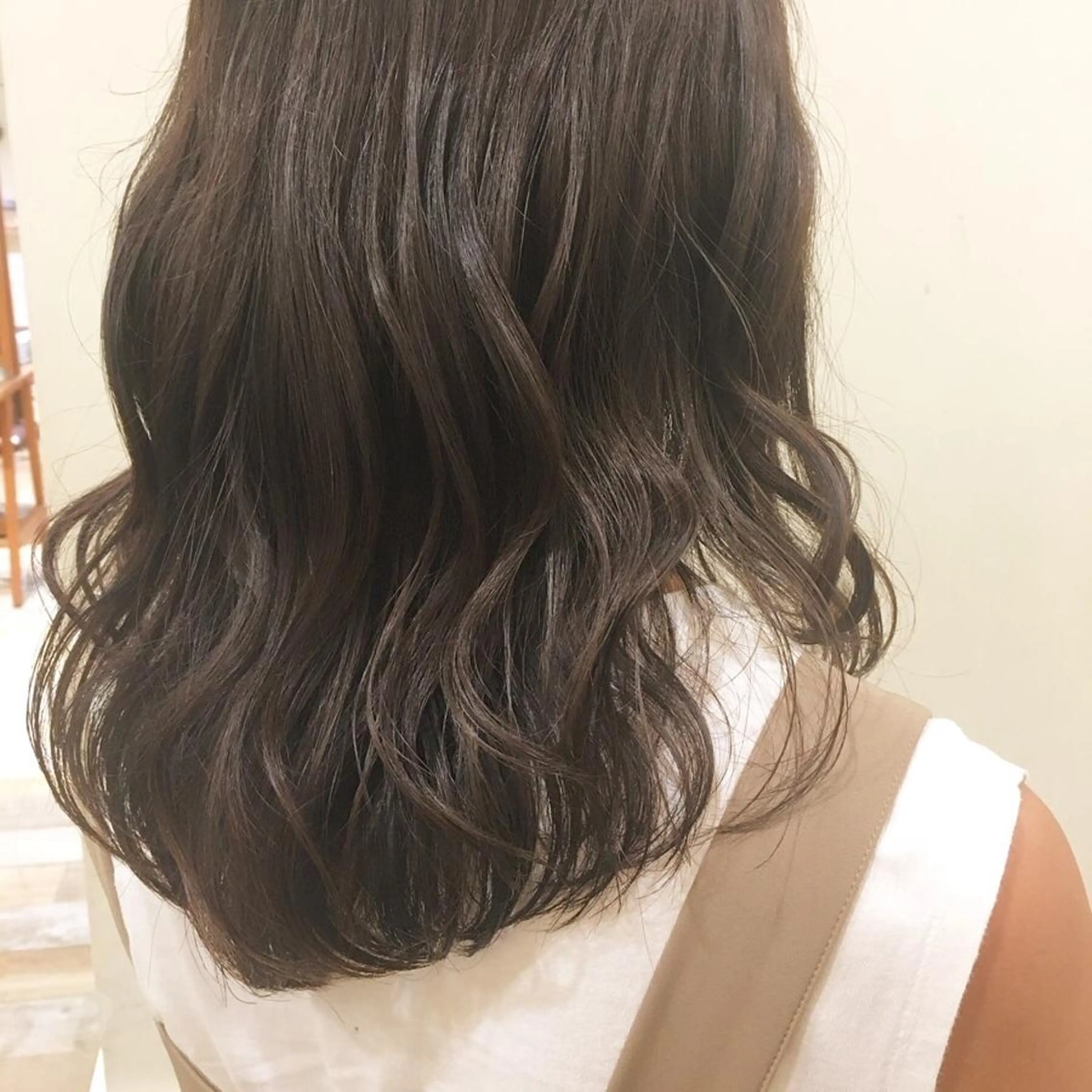 ミディアム 艶カラー/韓国風ヘア 🩵shioneのヘアスタイル