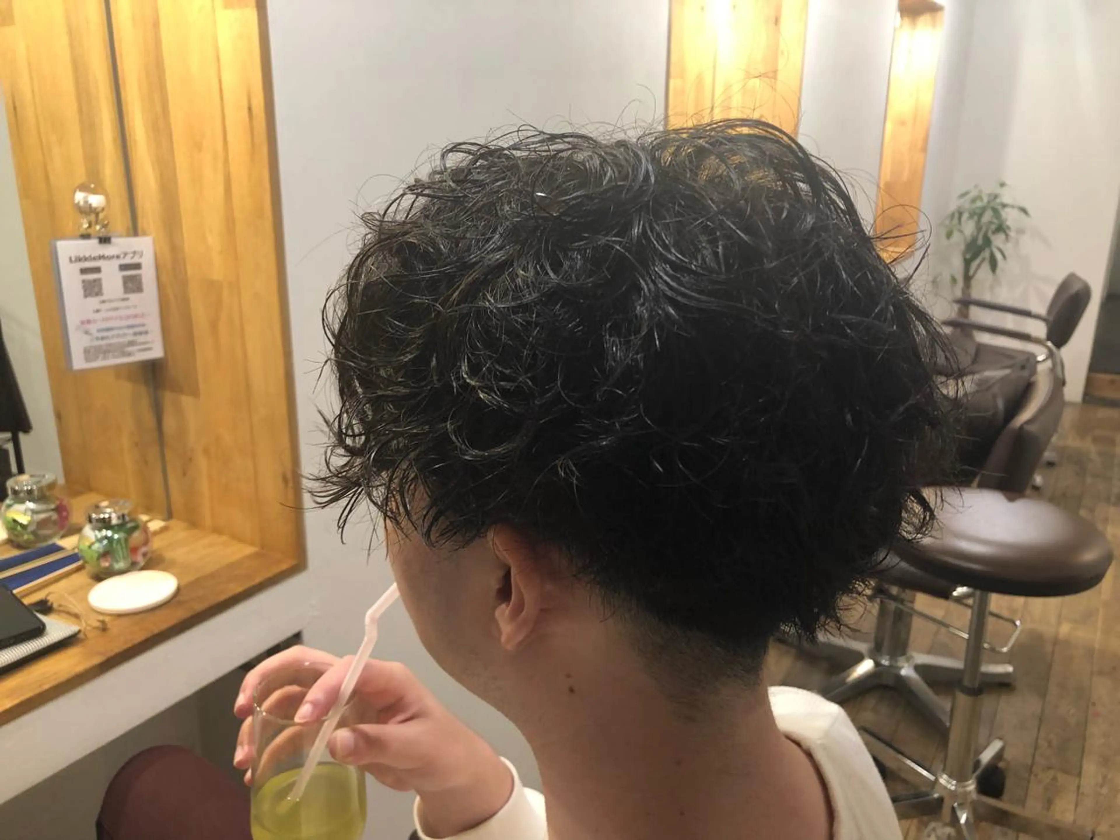 ショート カット パーマ 白髪ぼかし/メンズ パーマ/近野浩隆のヘアスタイル