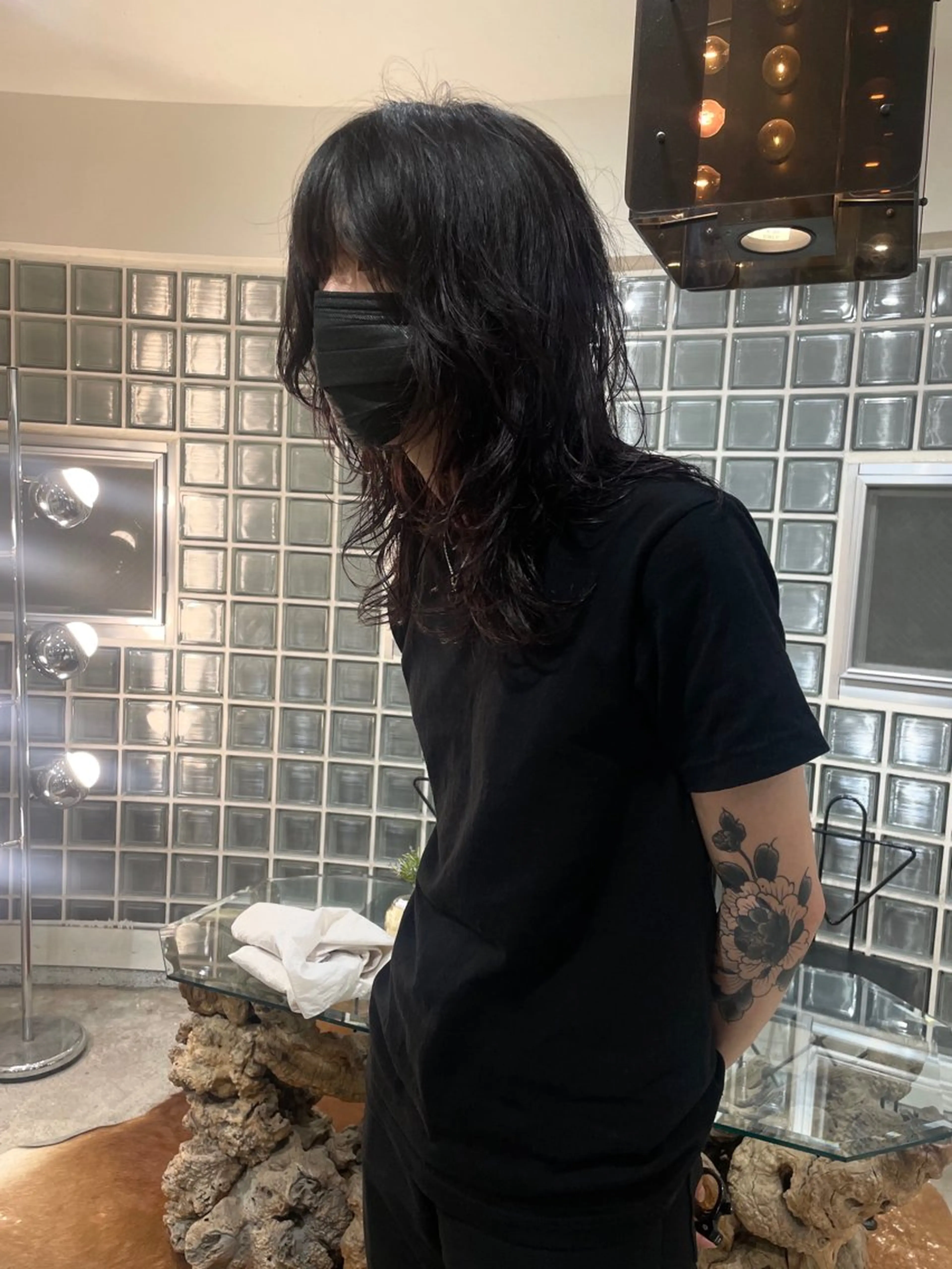 ミディアム パーマ REMI／ ラフボブとレイヤーのヘアスタイル