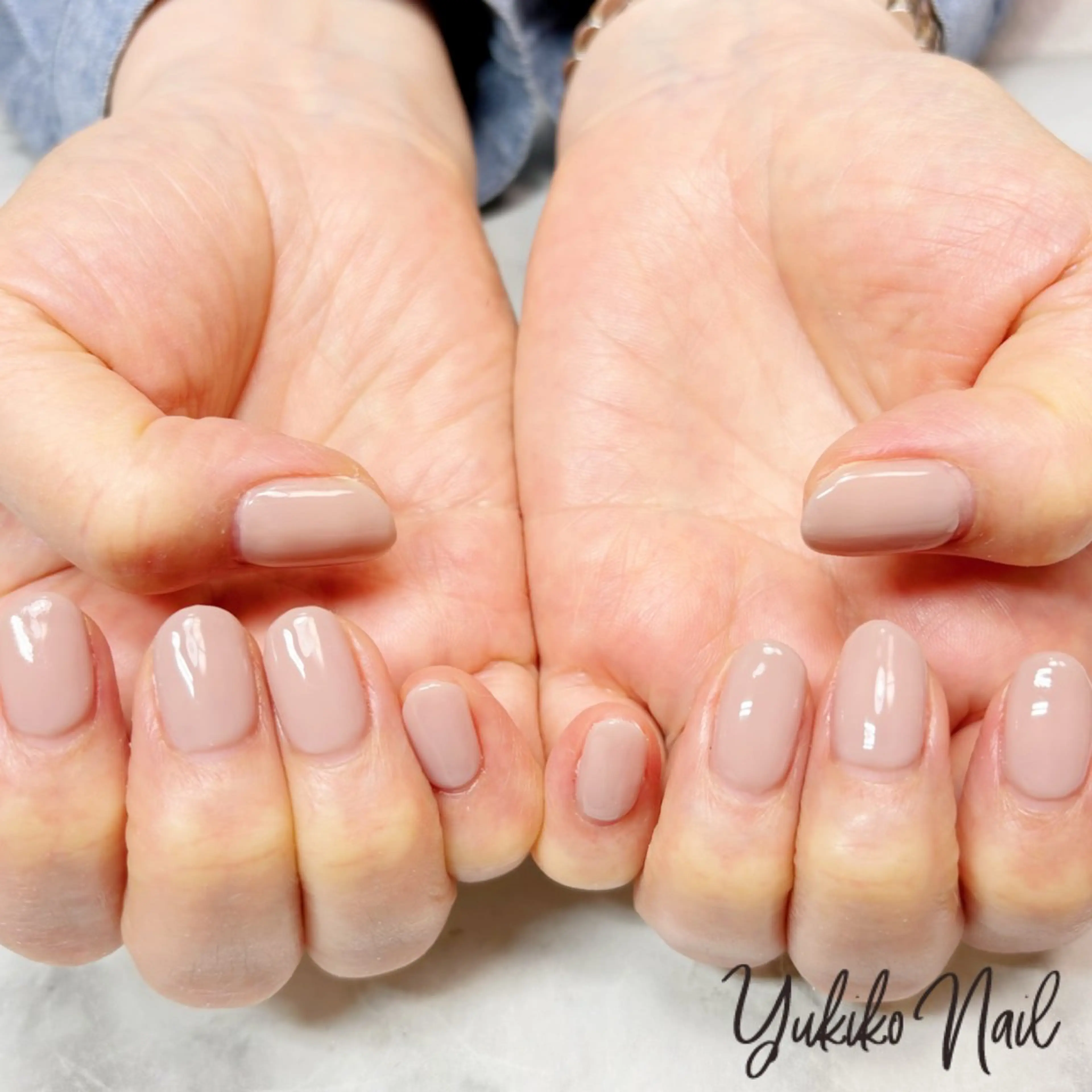 ネイル オフィスネイル ワンカラーネイル シンプルネイル ハンドネイル ユキコ ネイルのネイルデザイン
