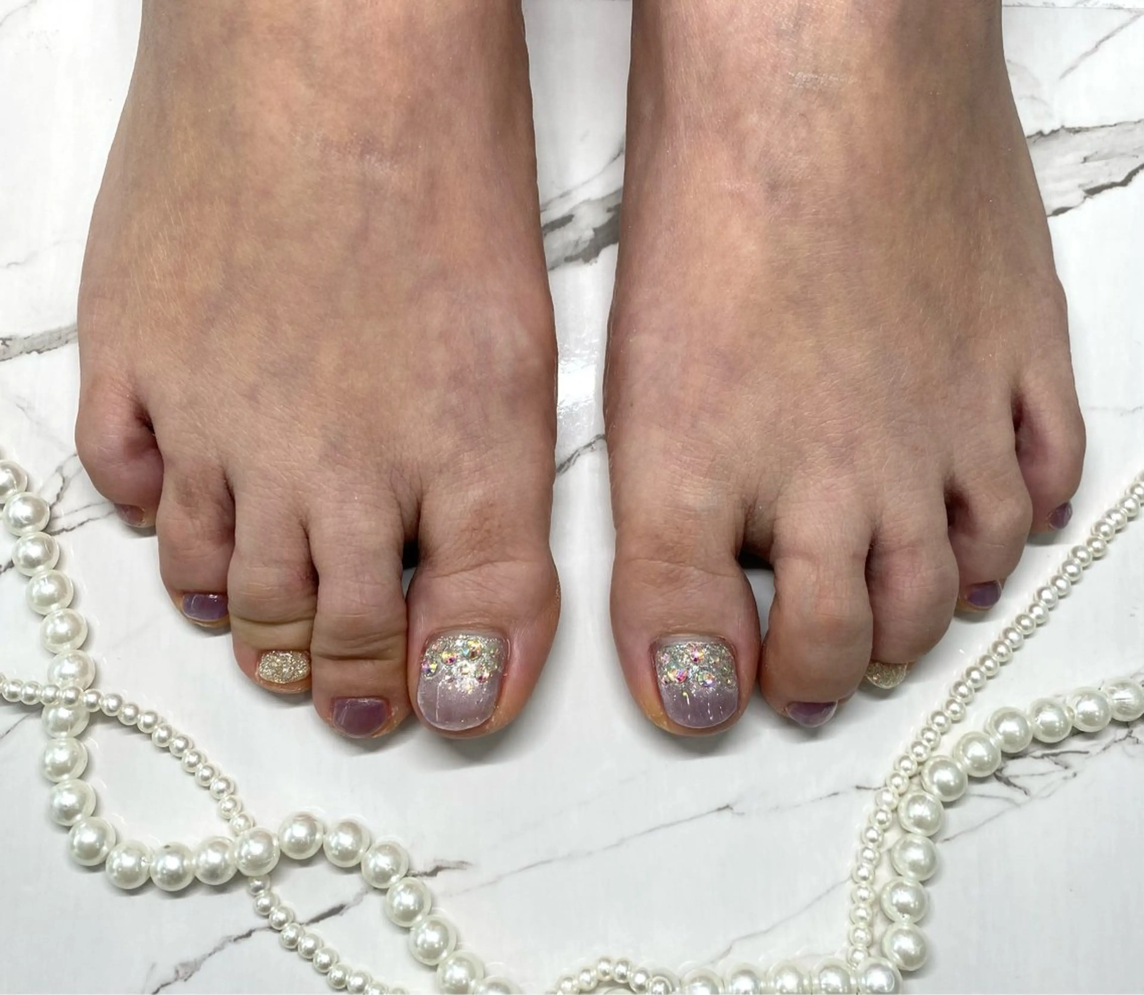 ネイル AQUA 🧸 Amiのネイルデザイン