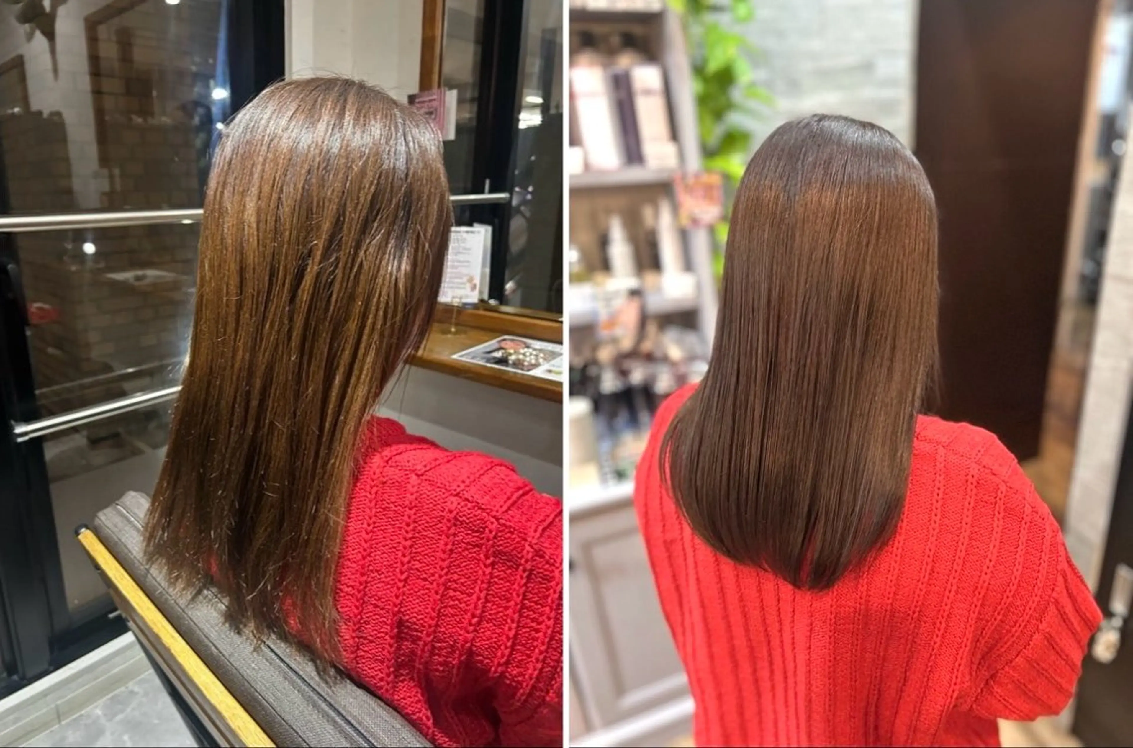 ミディアム カラー 上田 愛來のヘアスタイル