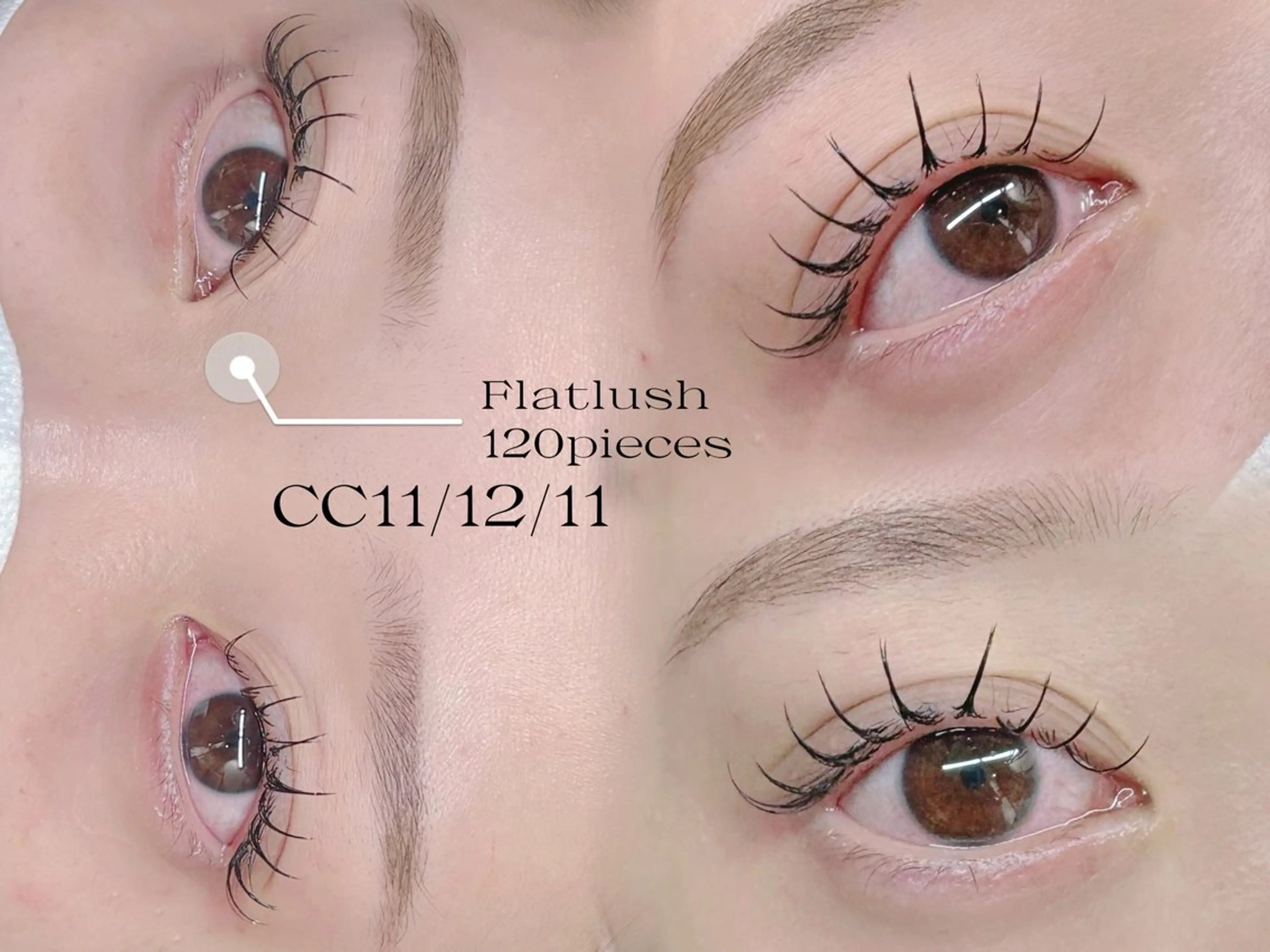 マツエク・マツパ フラットラッシュ 束感👀エクステ 🍒Izumi👀のマツエク・マツパデザイン