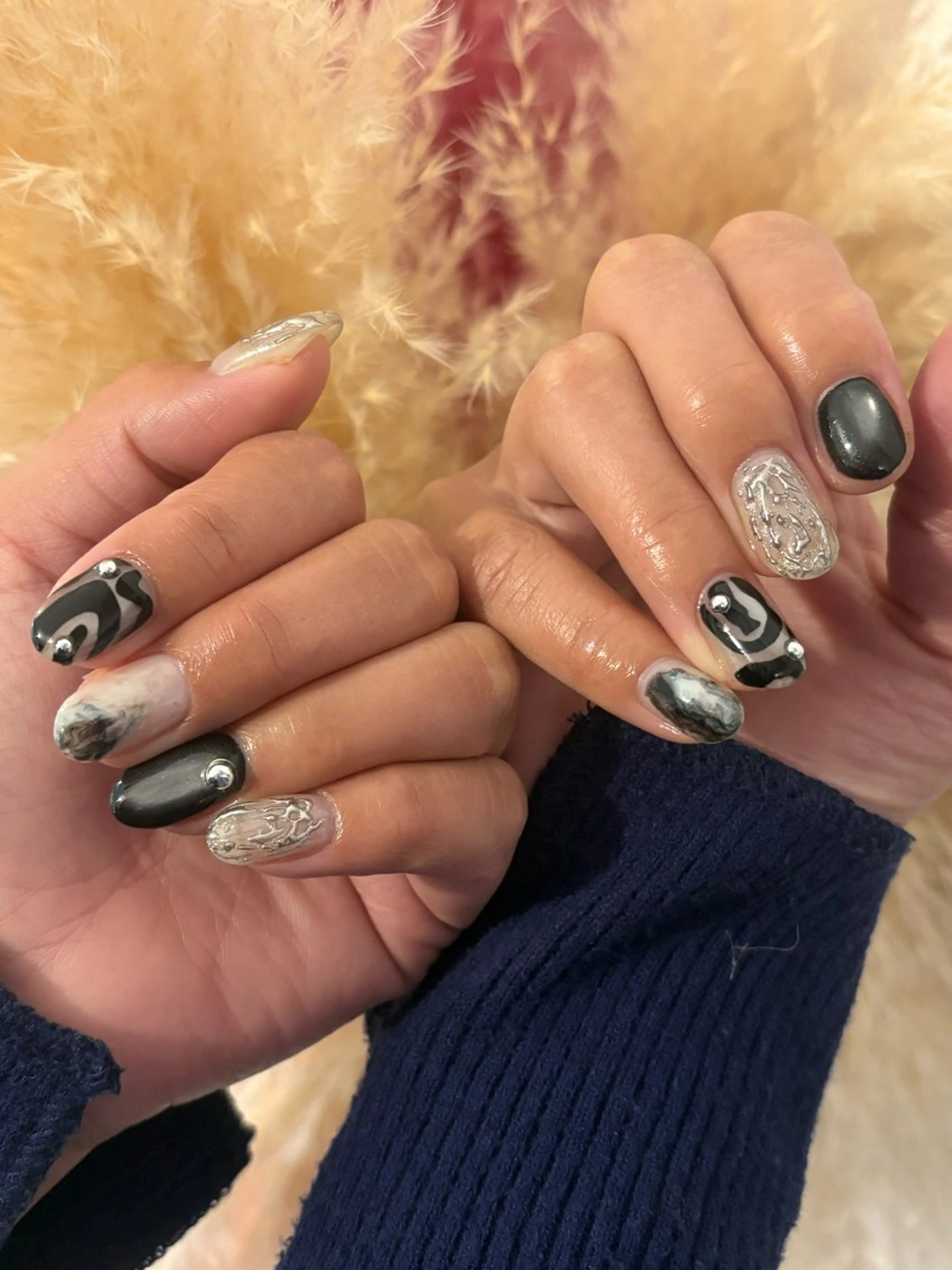 ミディアム ハンドネイル mou mou nailのネイルデザイン
