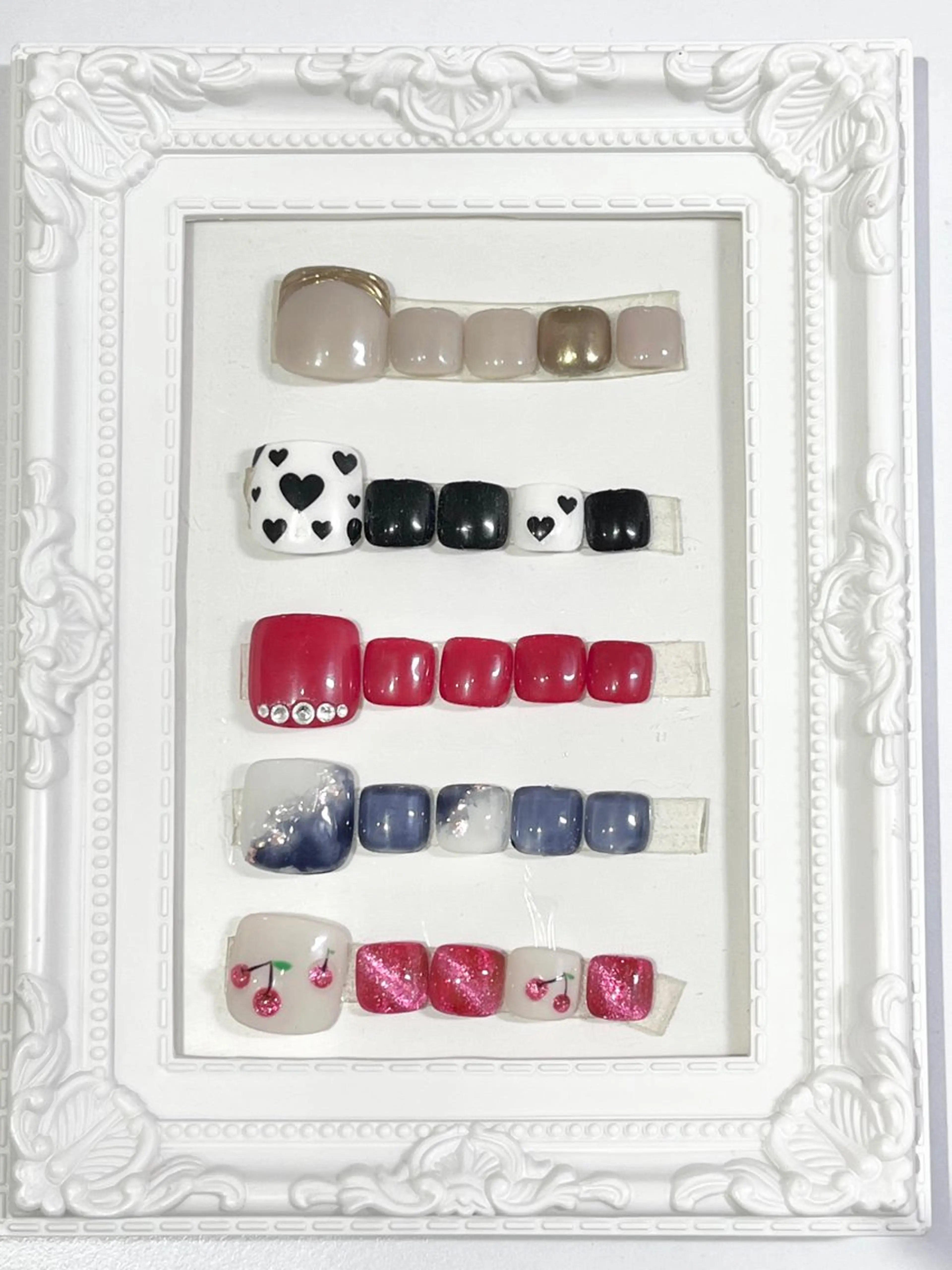 【5種類から選べる】オフなし　フットデザイン🧸⭐️の写真