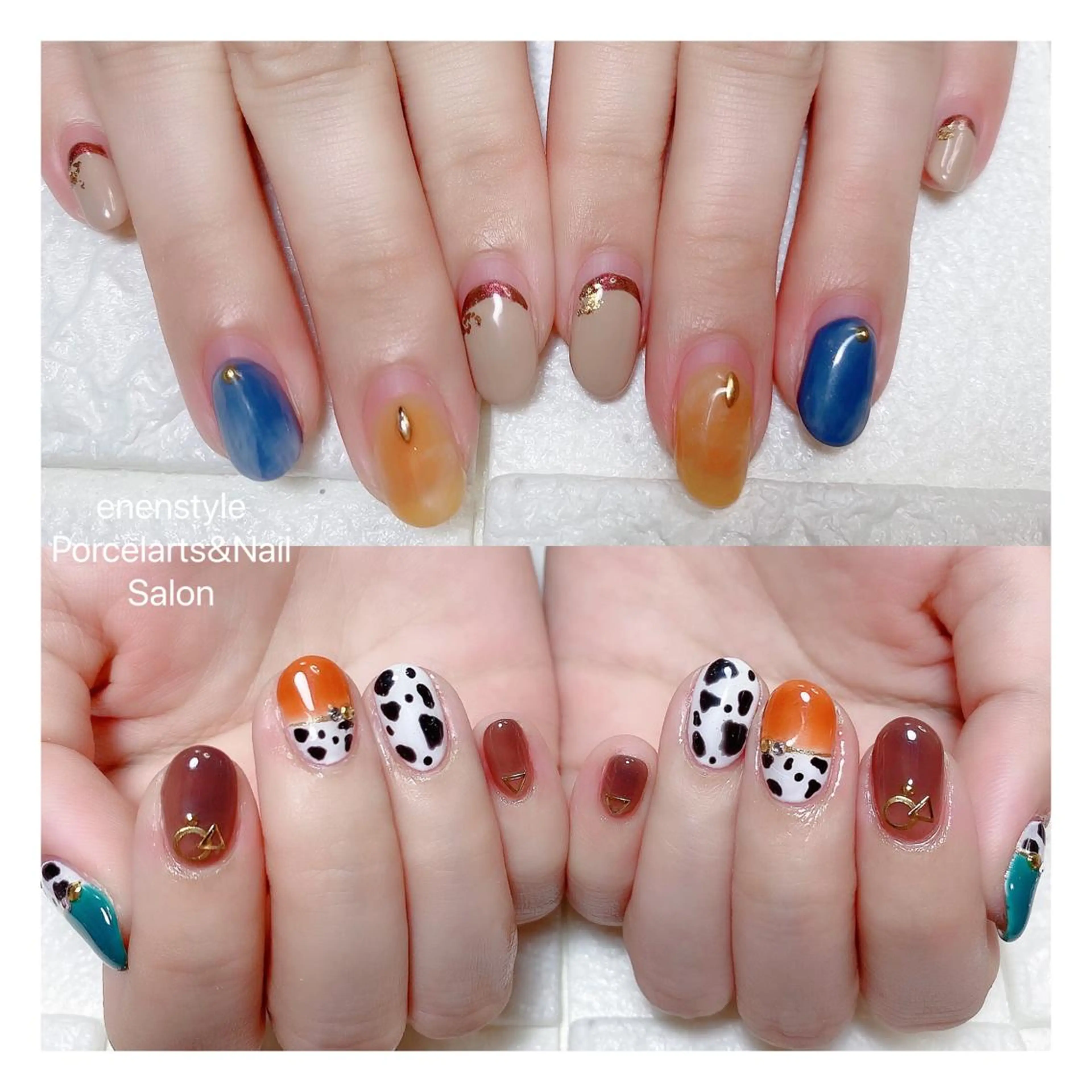 ミディアム ネイル ハンドネイル 👑enen style👑のネイルデザイン
