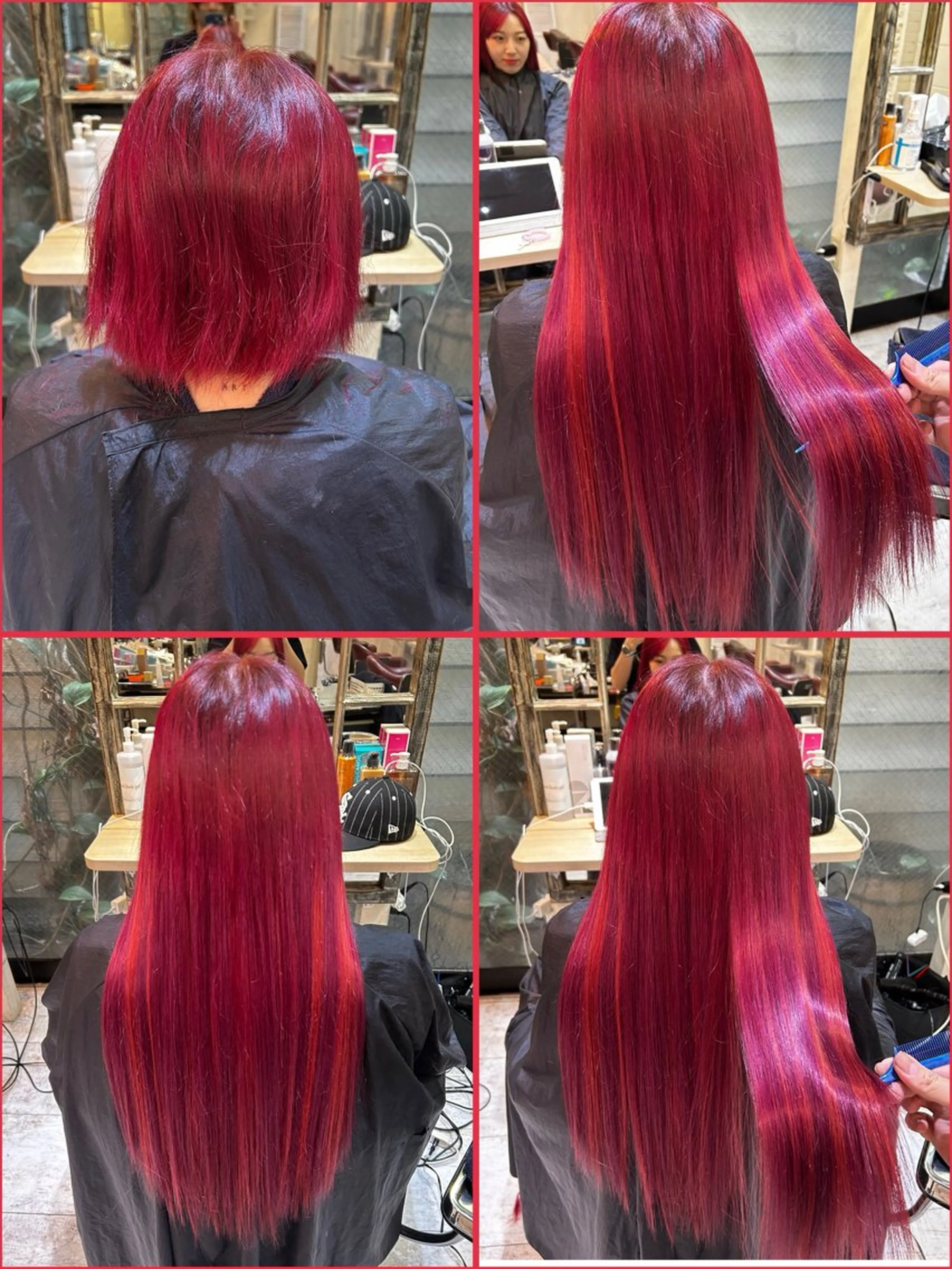 ロング カラー エクステ原宿 シンヤのヘアスタイル