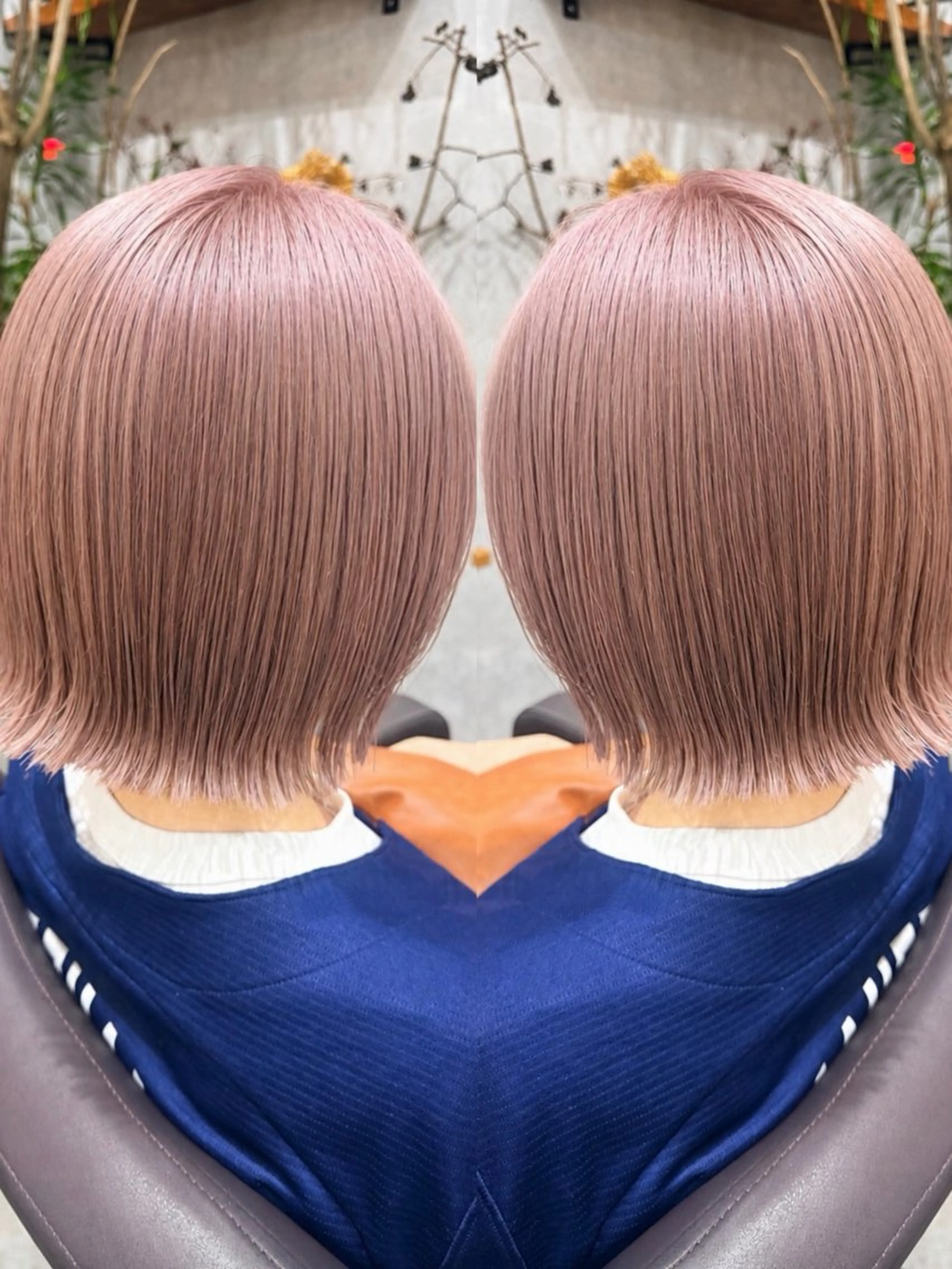 ミディアム カラー ブリーチ ヘアカラー C'LD Hair トモヤのヘアスタイル