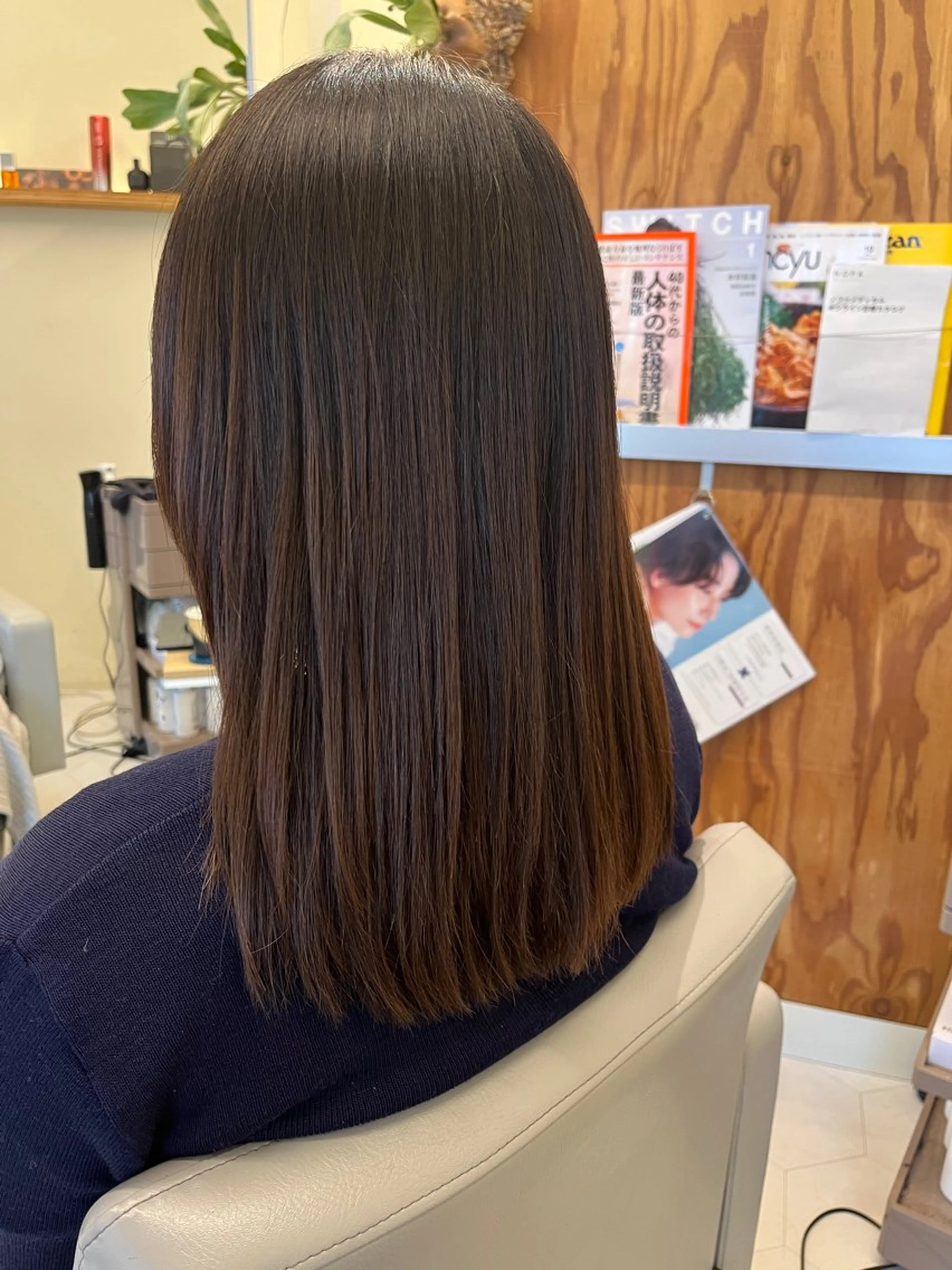 セミロング 髪質改善/縮毛矯正 艶髪🔥高杉のヘアスタイル