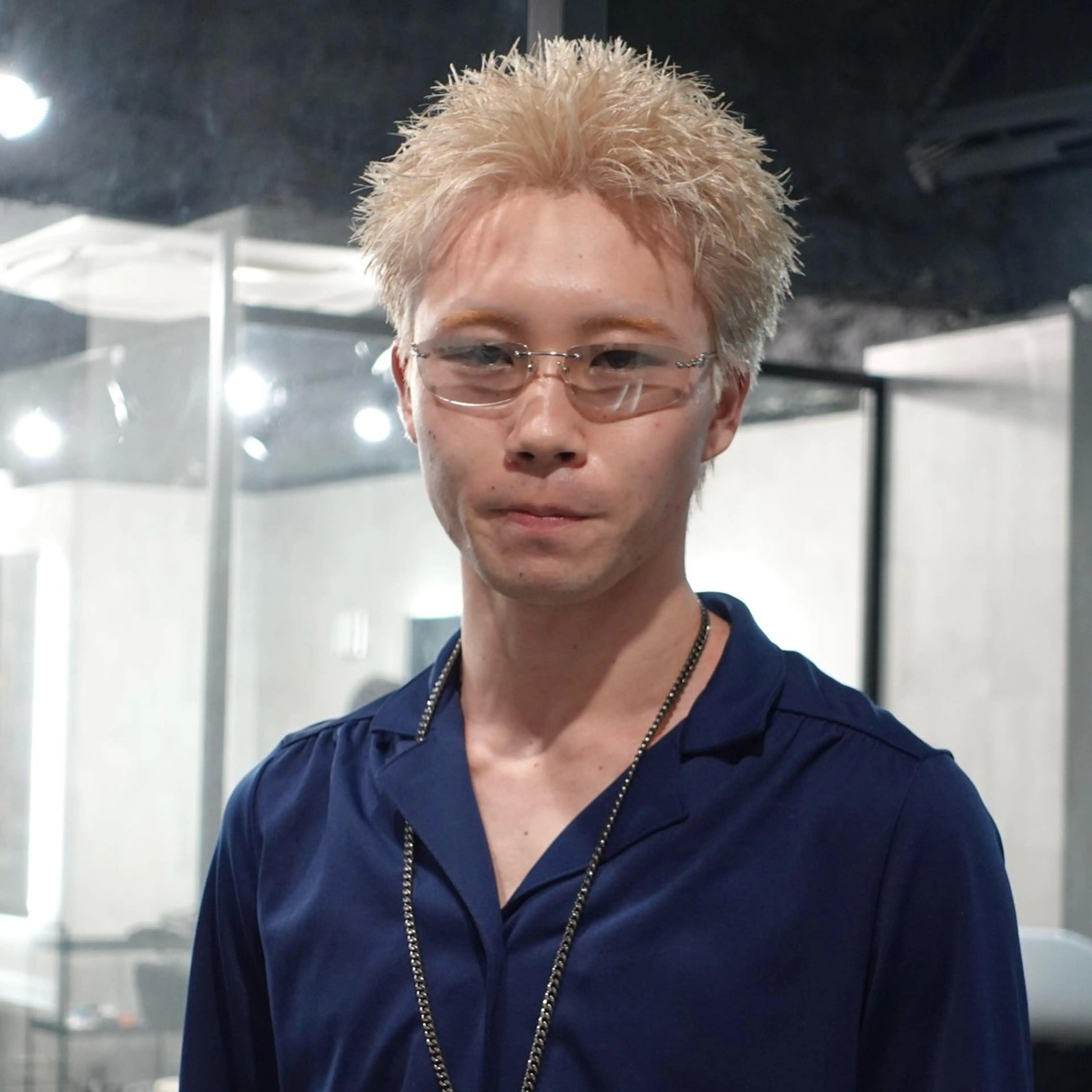 ショート カラー メンズ メンズブリーチ スパイキーショート ベージュカラー ブリーチ ホワイトベージュ カット ヘアカラー スパイキーショート/ 短髪/渋谷/kiyoのヘアスタイル