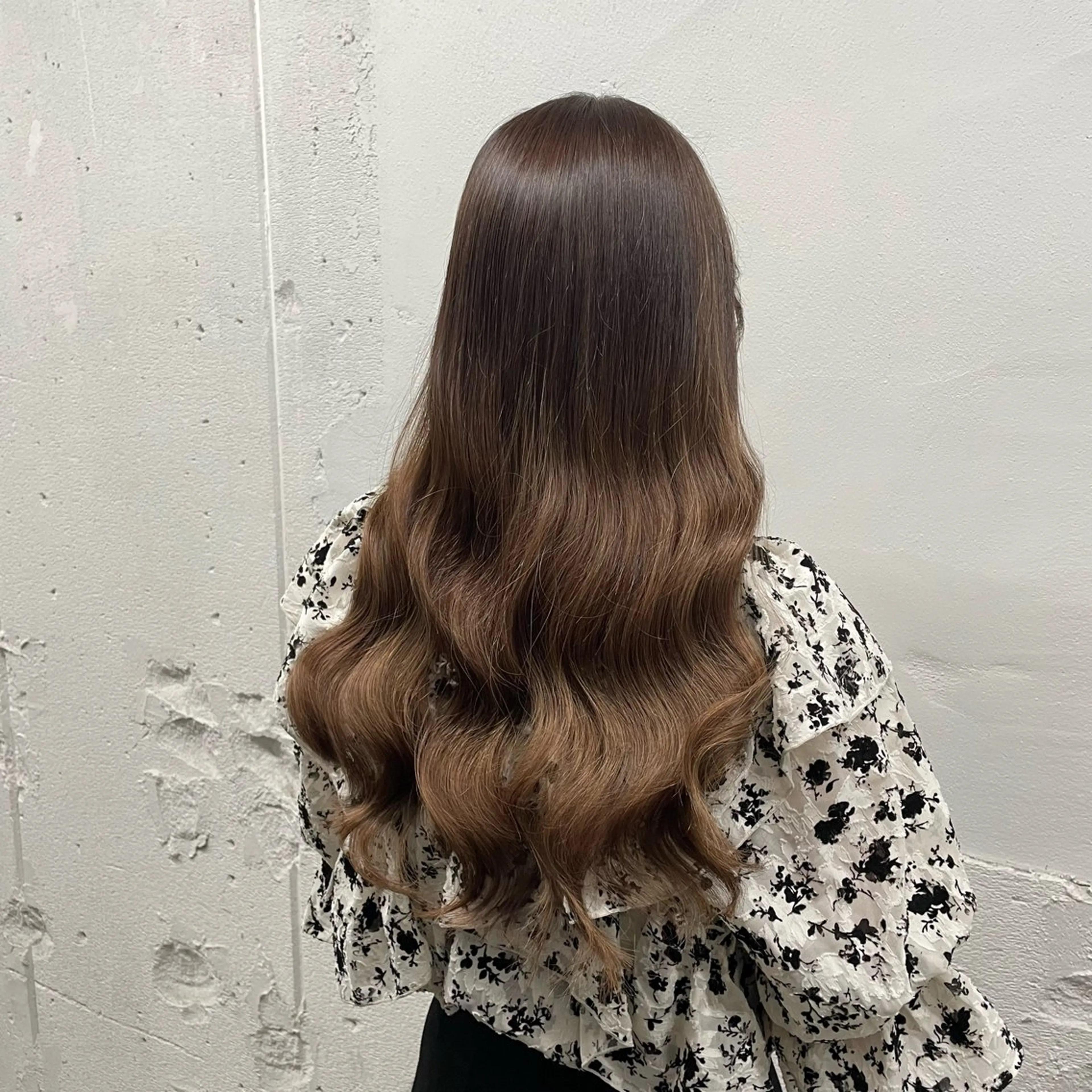 ロング カラー シールエクステ バレイヤージュ ミストバング ブラウンカラー ダブルカラー ヘアカラー エクステ 🧡艶髪ちゅるん髪 🫧🧡YUKI❄️のヘアスタイル