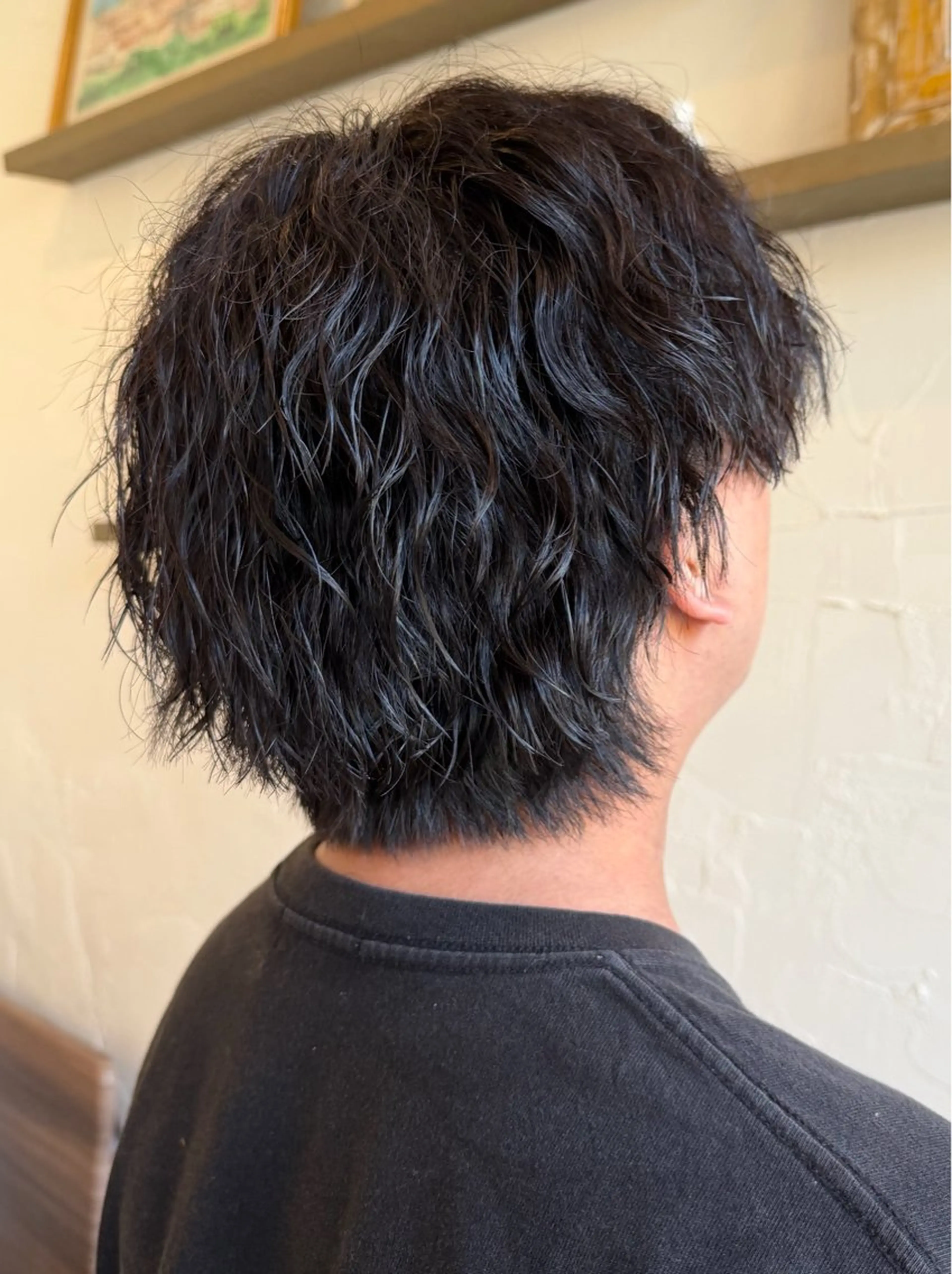 ミディアム パーマ メンズ 長沖 彩加のヘアスタイル