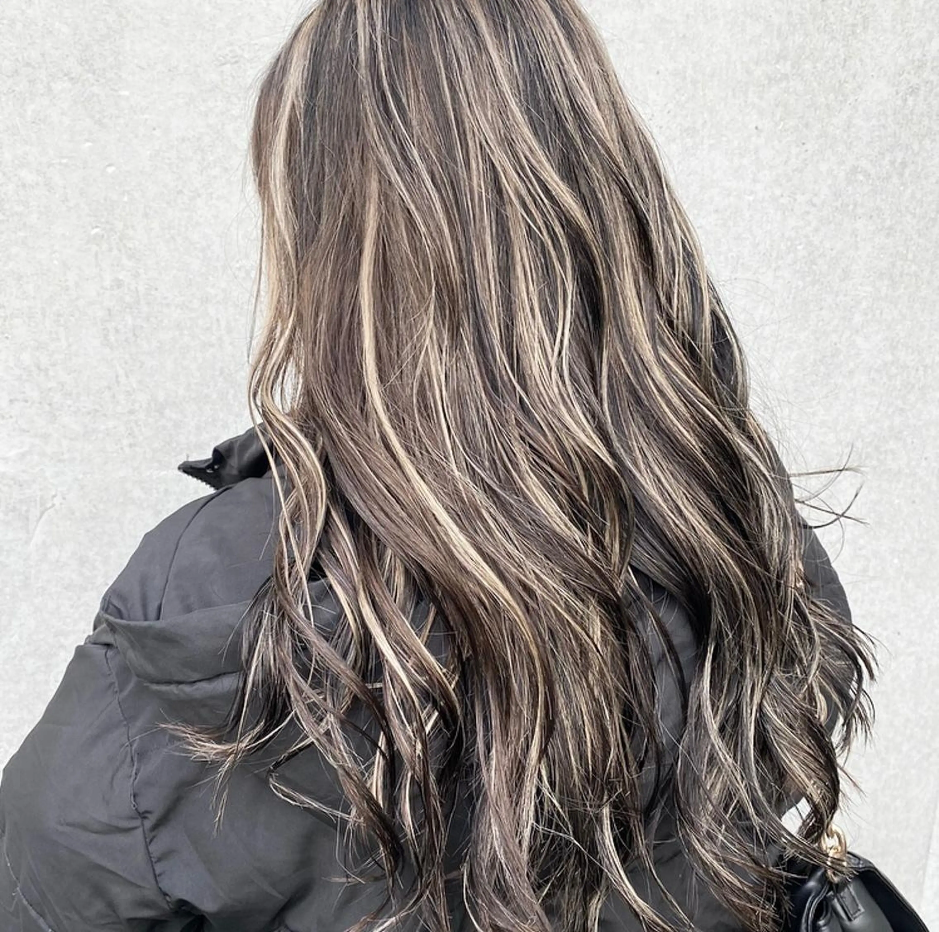 ロング カラー ハイライトカラー ハイライト ヘアカラー カラー職人 なかもと たつひろのヘアスタイル