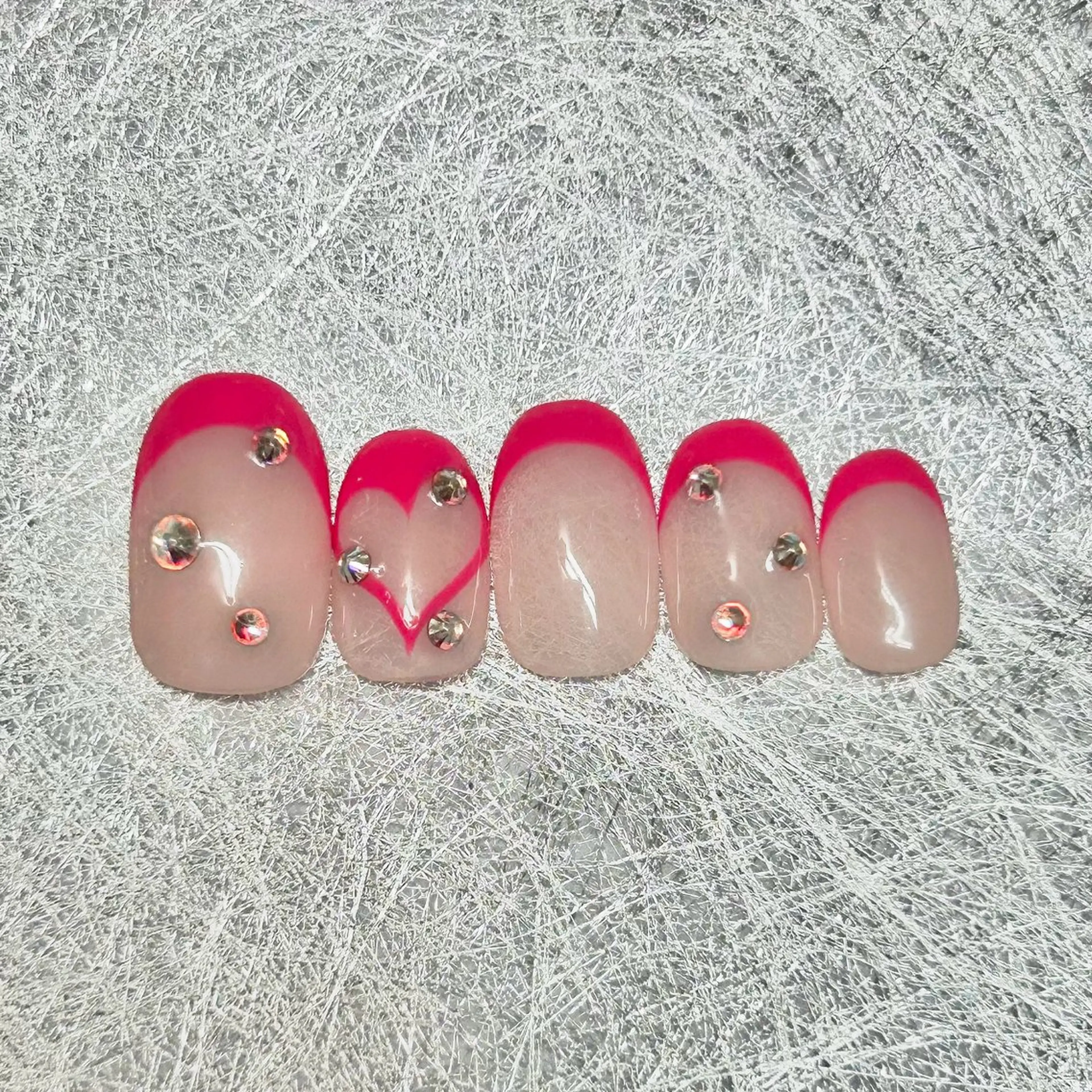 ネイル ハンドネイル 極楽 鳥花のネイルデザイン