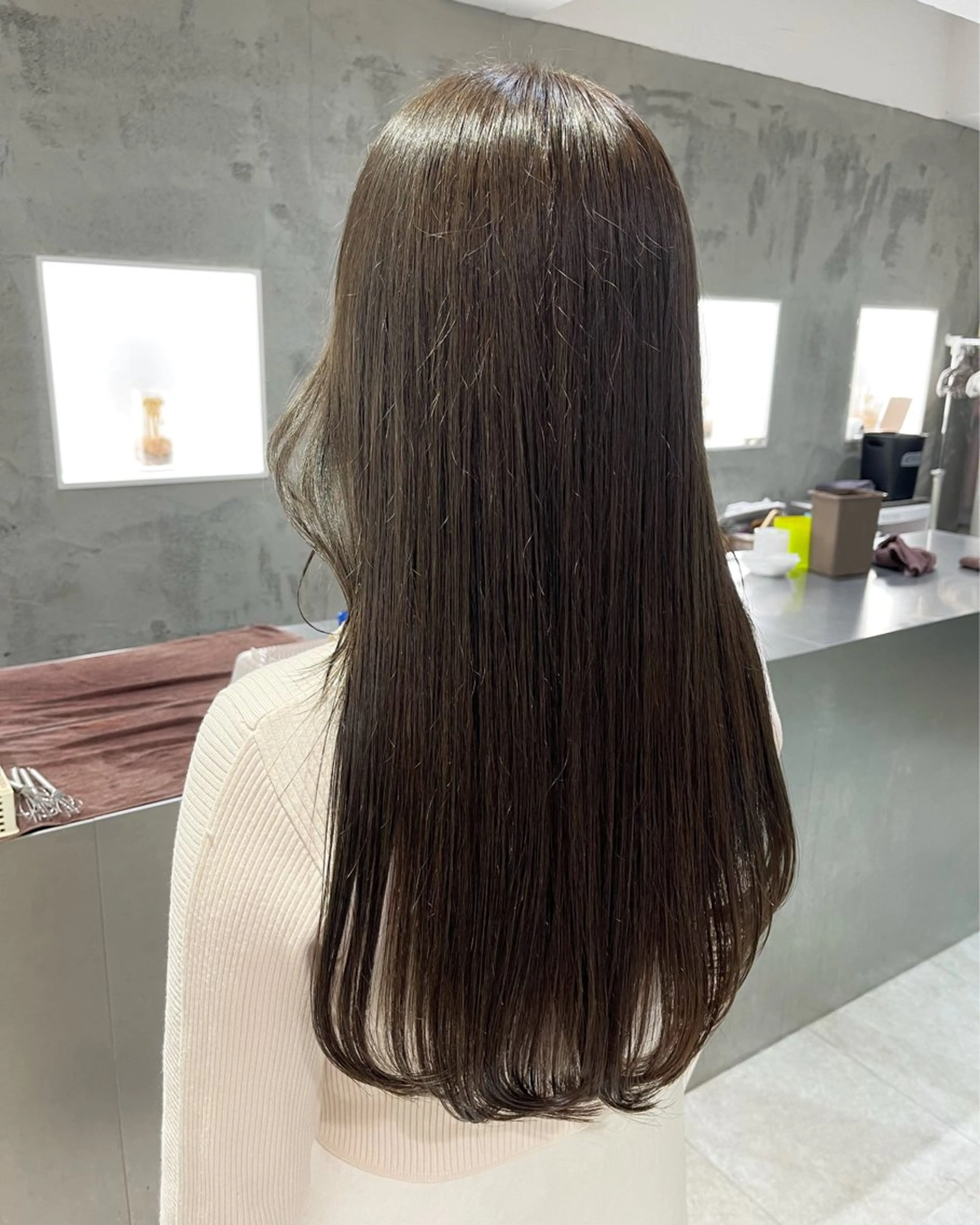 ロング トリートメント カット ヘアカラー トリートメント サソウ ユリエ🥥のヘアスタイル