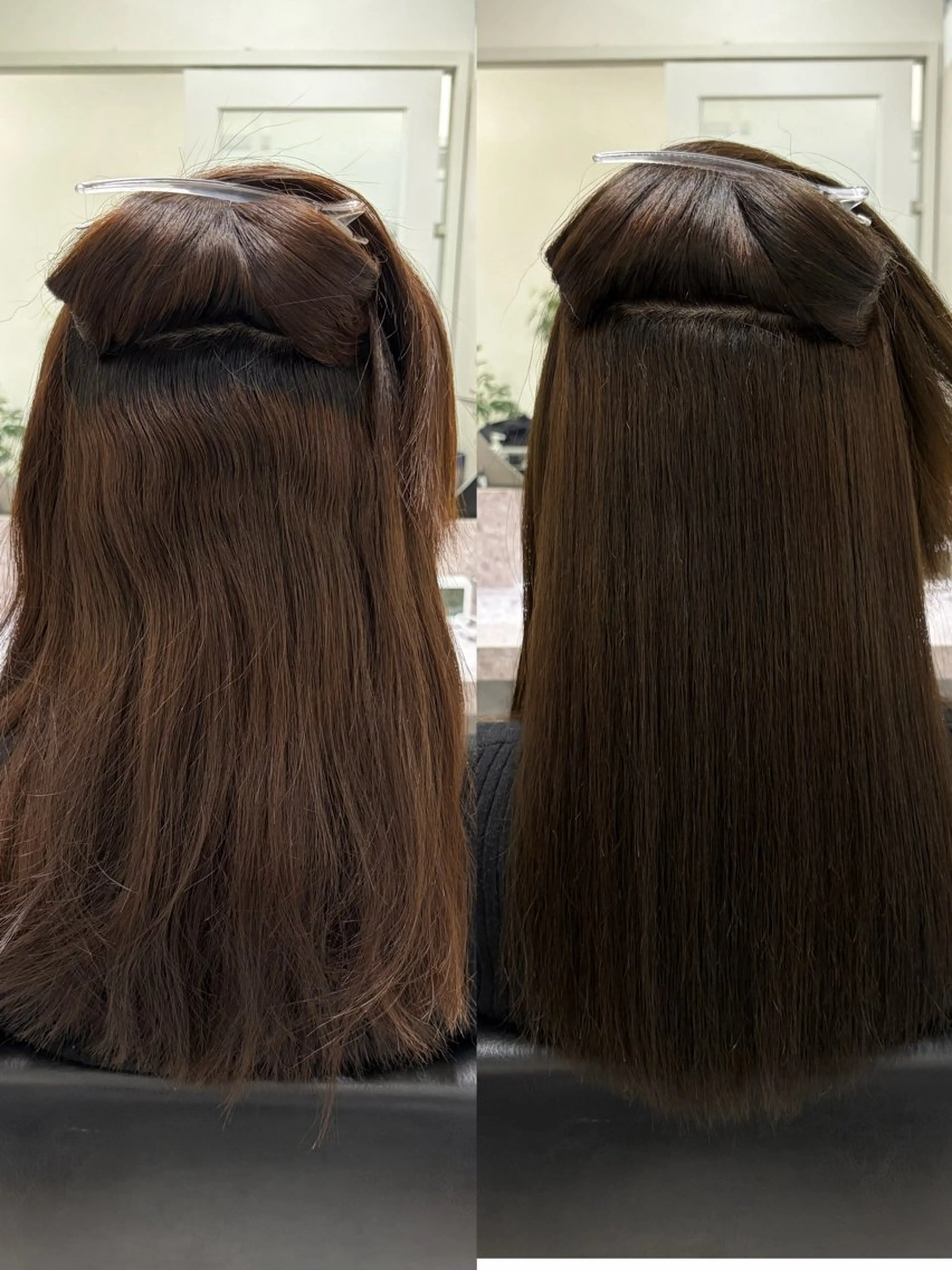 ロング カラー カット 縮毛矯正 濱田 瑠奈のヘアスタイル