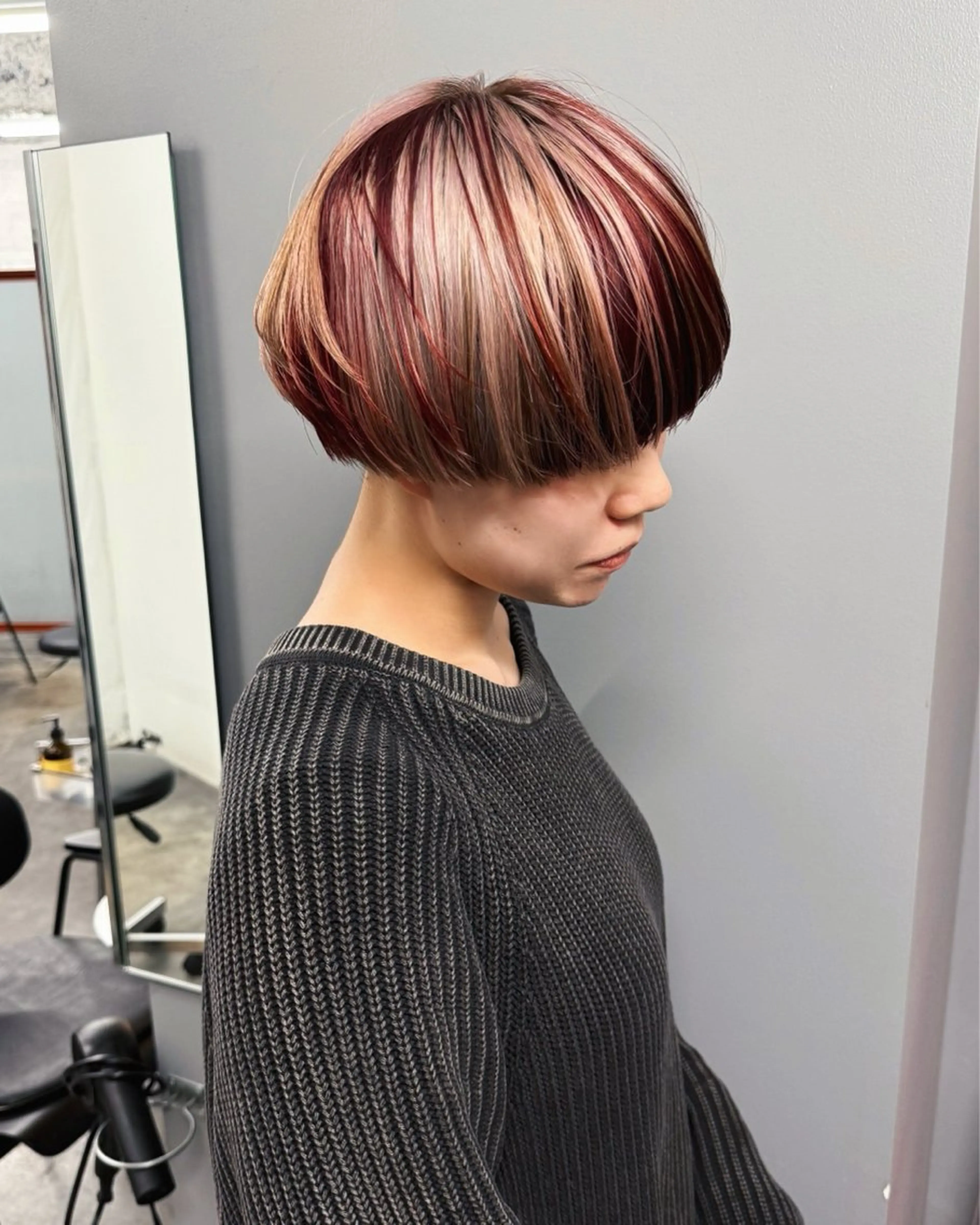 ショート カラー ヘアカラー トリートメント ハイトーン/デザイン /ひさやのヘアスタイル