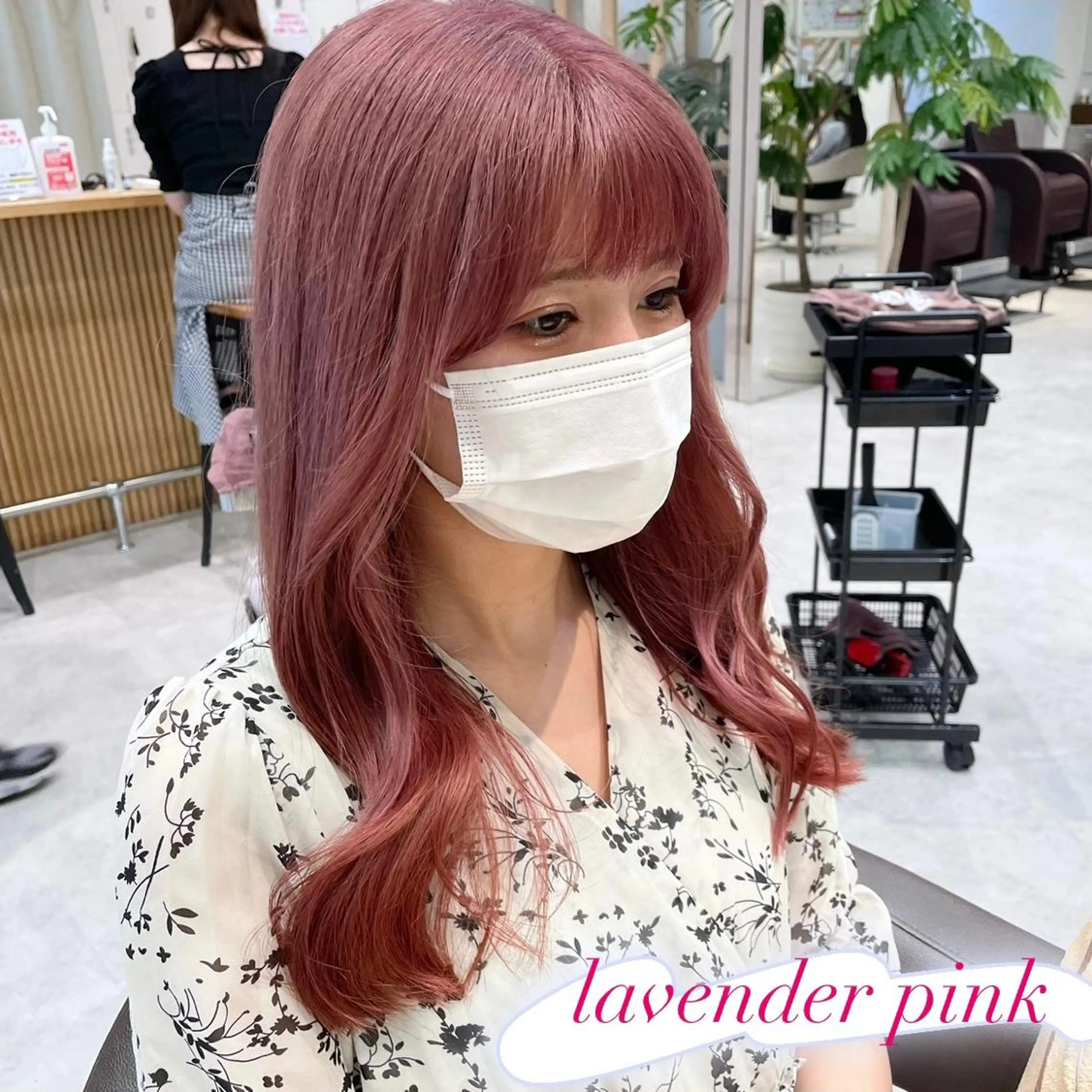 ロング カラー ハイトーンカラー ラベンダーカラー ラベンダーピンク ピンクカラー ヘアカラー ピンクカラー🎀/ ミルクティー🍼花音のヘアスタイル