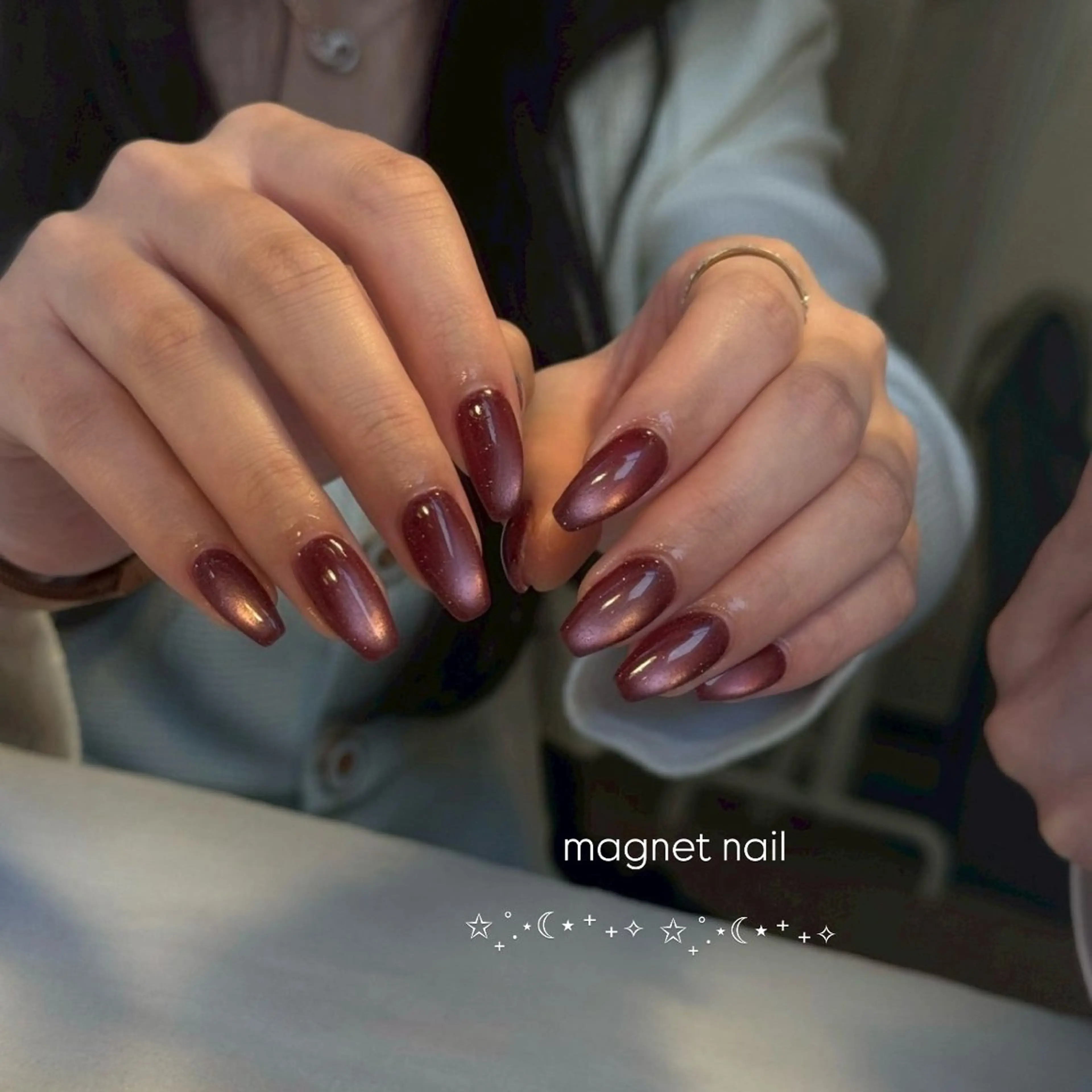 ネイル マグネットネイル ハンドネイル Rich+nail 🫧仙台🫧のネイルデザイン