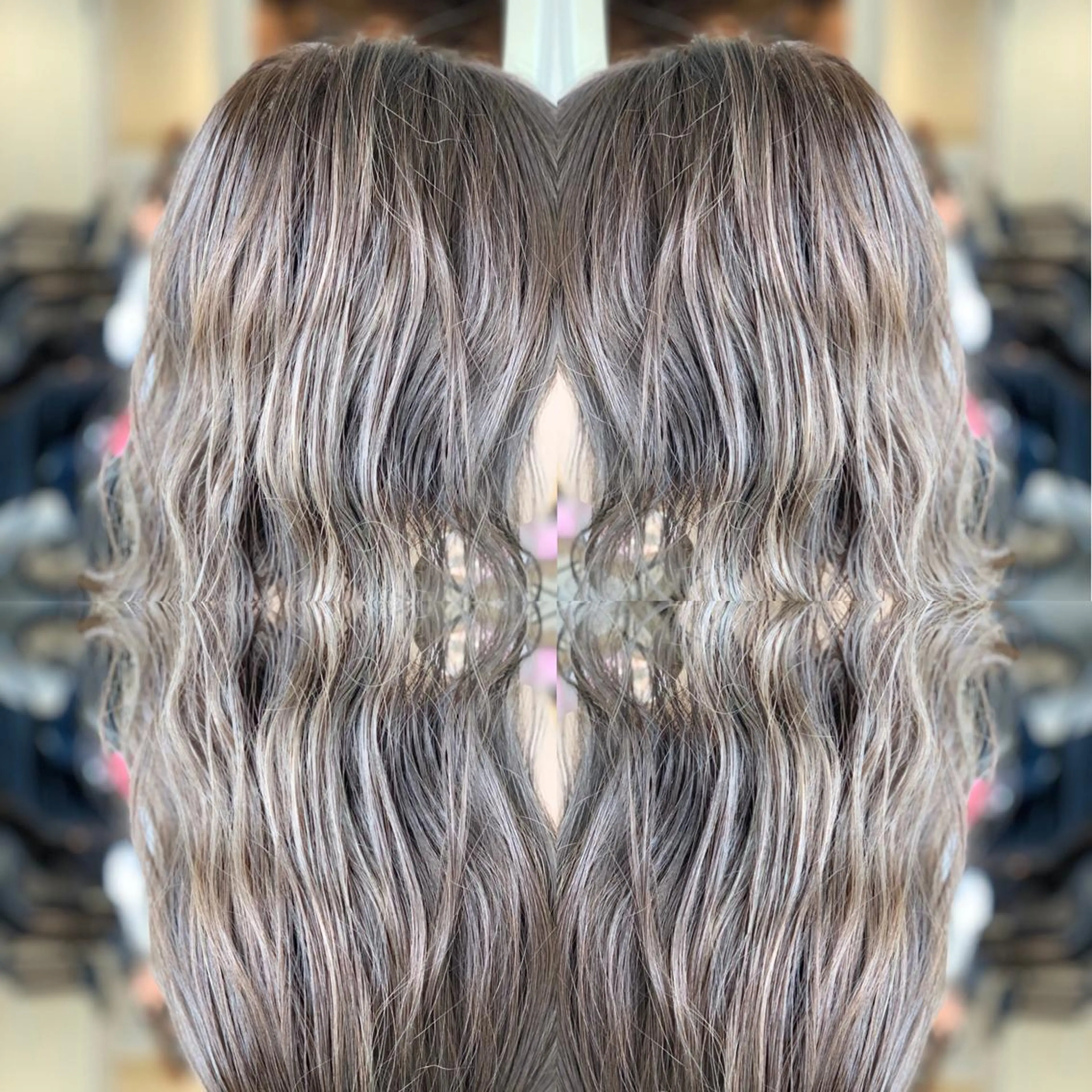 ミディアム カラー グレージュ ミント ヘアカラー トリートメント LUXBE LUCE那覇イオン店所属・LUXBE LUCEのヘアスタイル