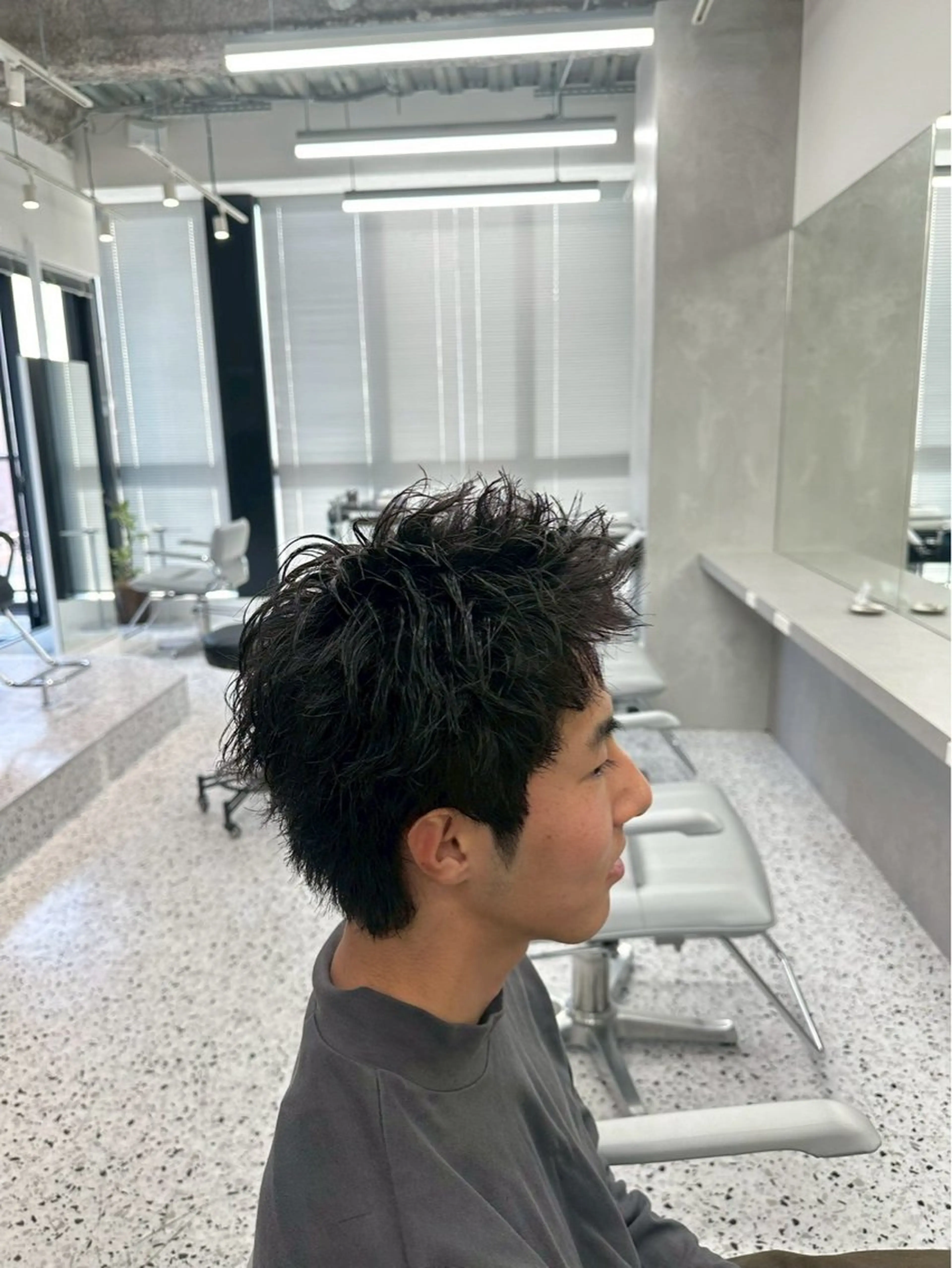 メンズ スパイキーショート メンズ専門/パーマ 特化/栄/北出瑞貴のヘアスタイル