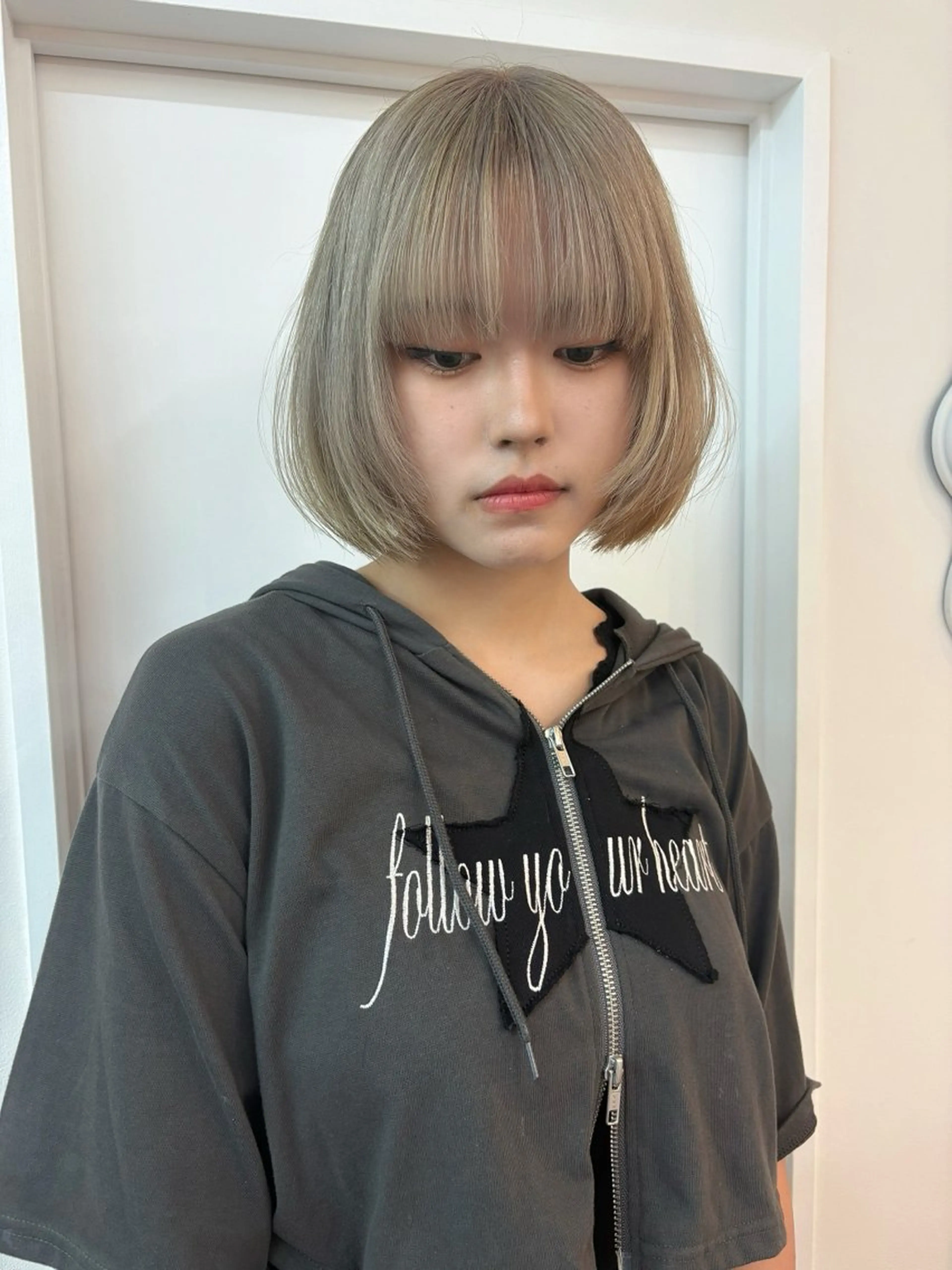 ミディアム カラー ヘアカラー hair design chouchou所属・ichika/福岡 /透明感カラー🤎のヘアスタイル