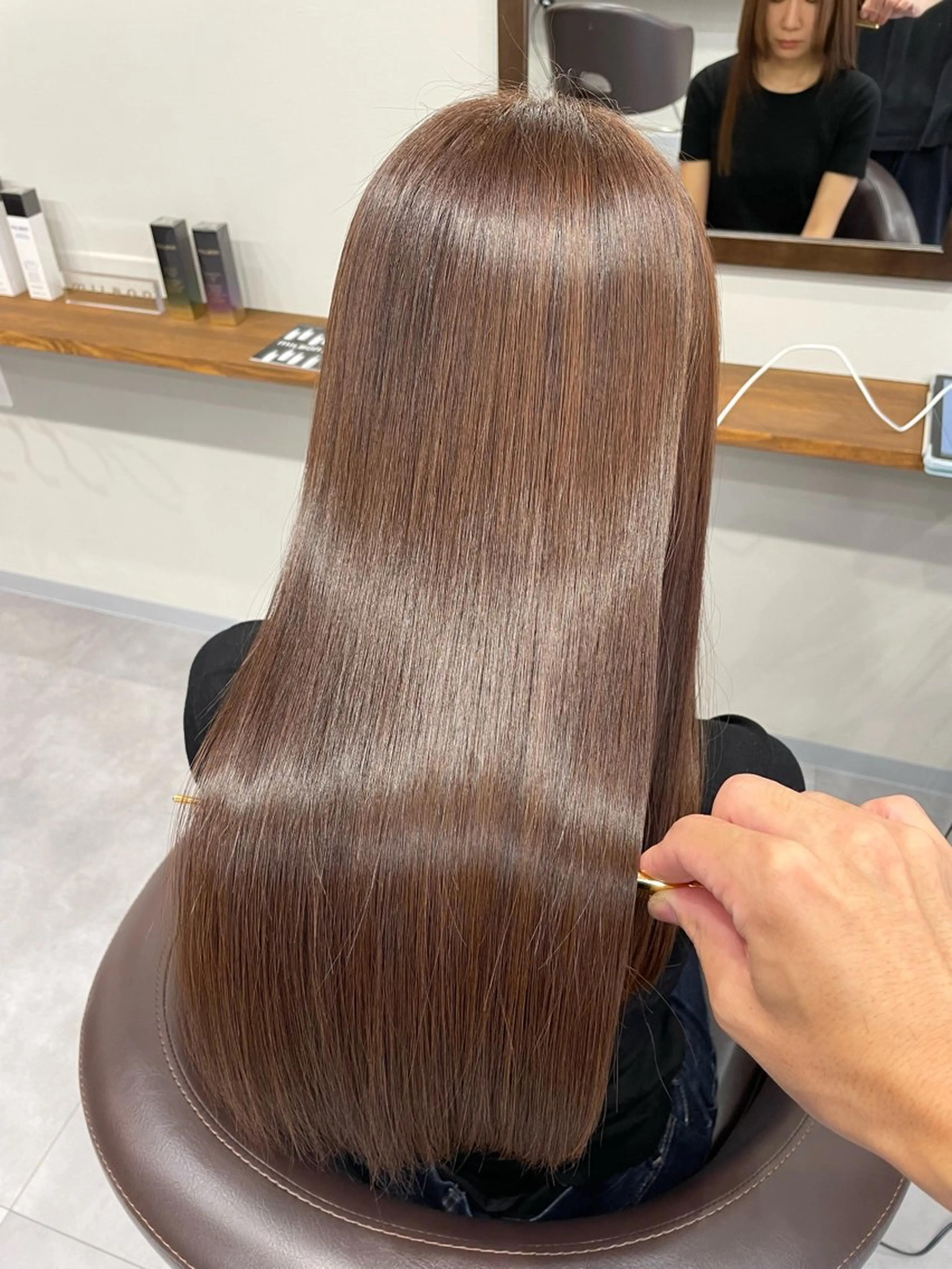 ロング カット ヘアカラー トリートメント 縮毛矯正、髪質改善／ 松田 龍之介のヘアスタイル