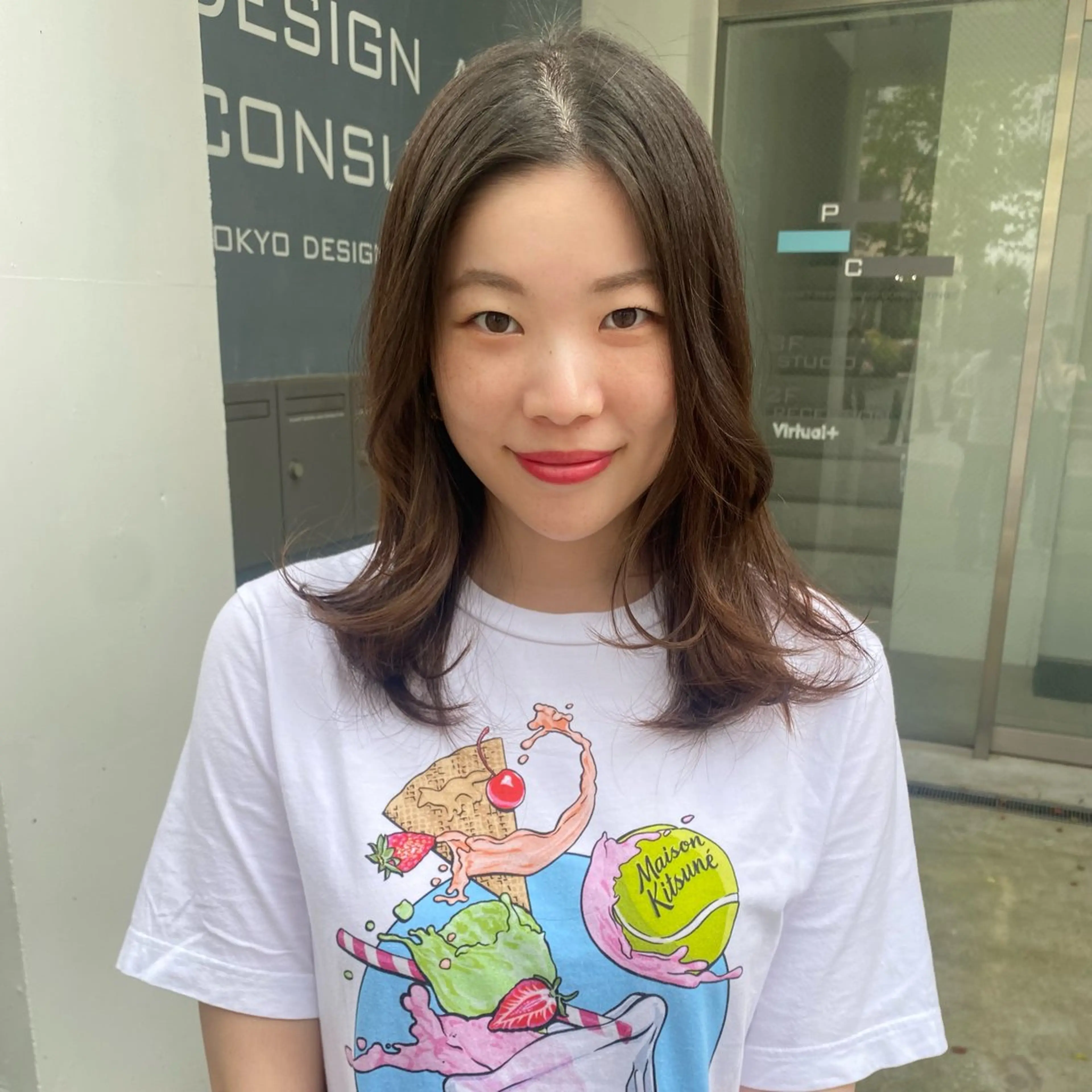 ミディアム ヘアアレンジ カット ヘアカラー トリートメント noa/ 渋谷のヘアスタイル