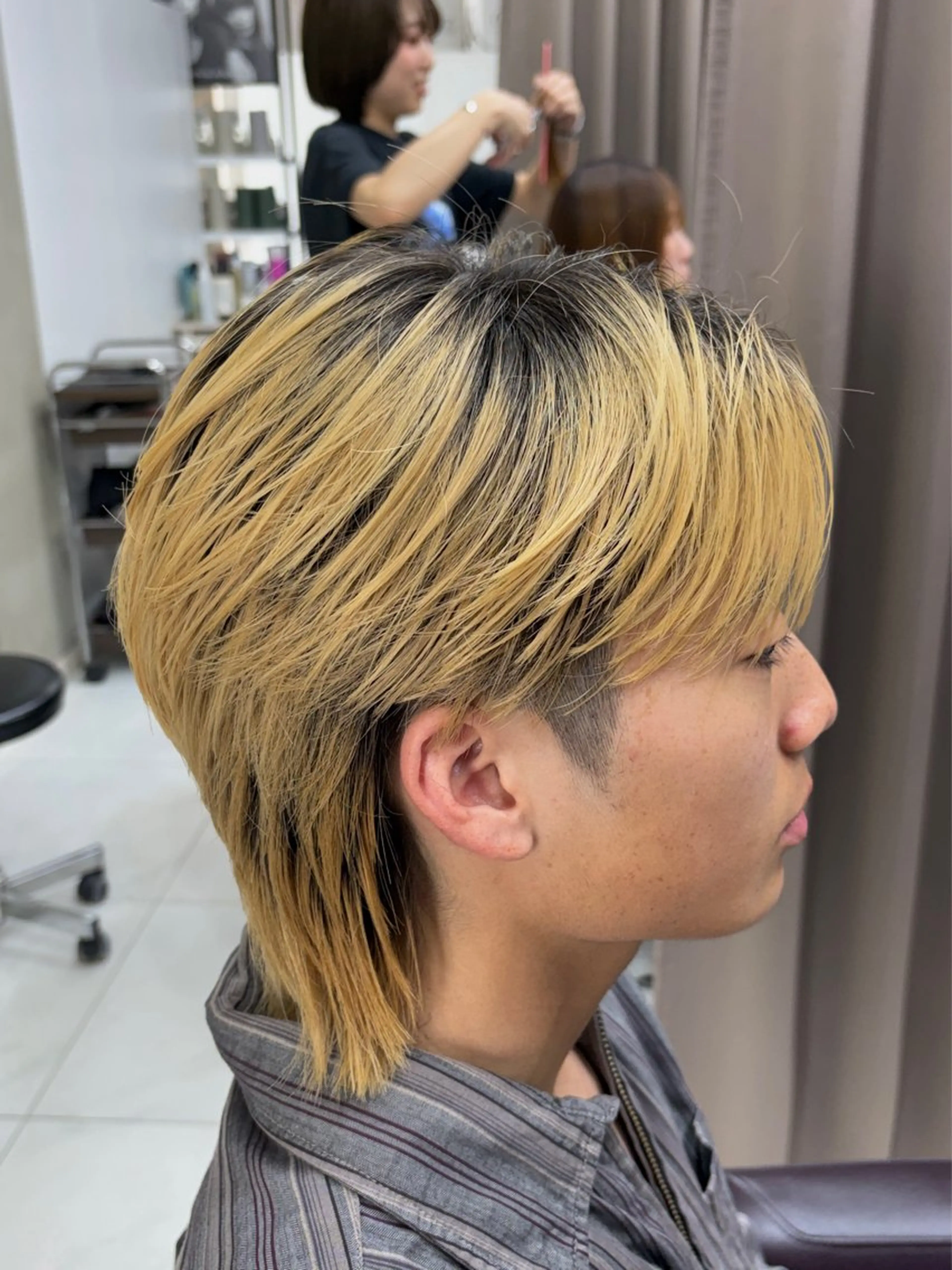 ショート パーマ メンズ カット パーマ GRANDEUR ryuのヘアスタイル