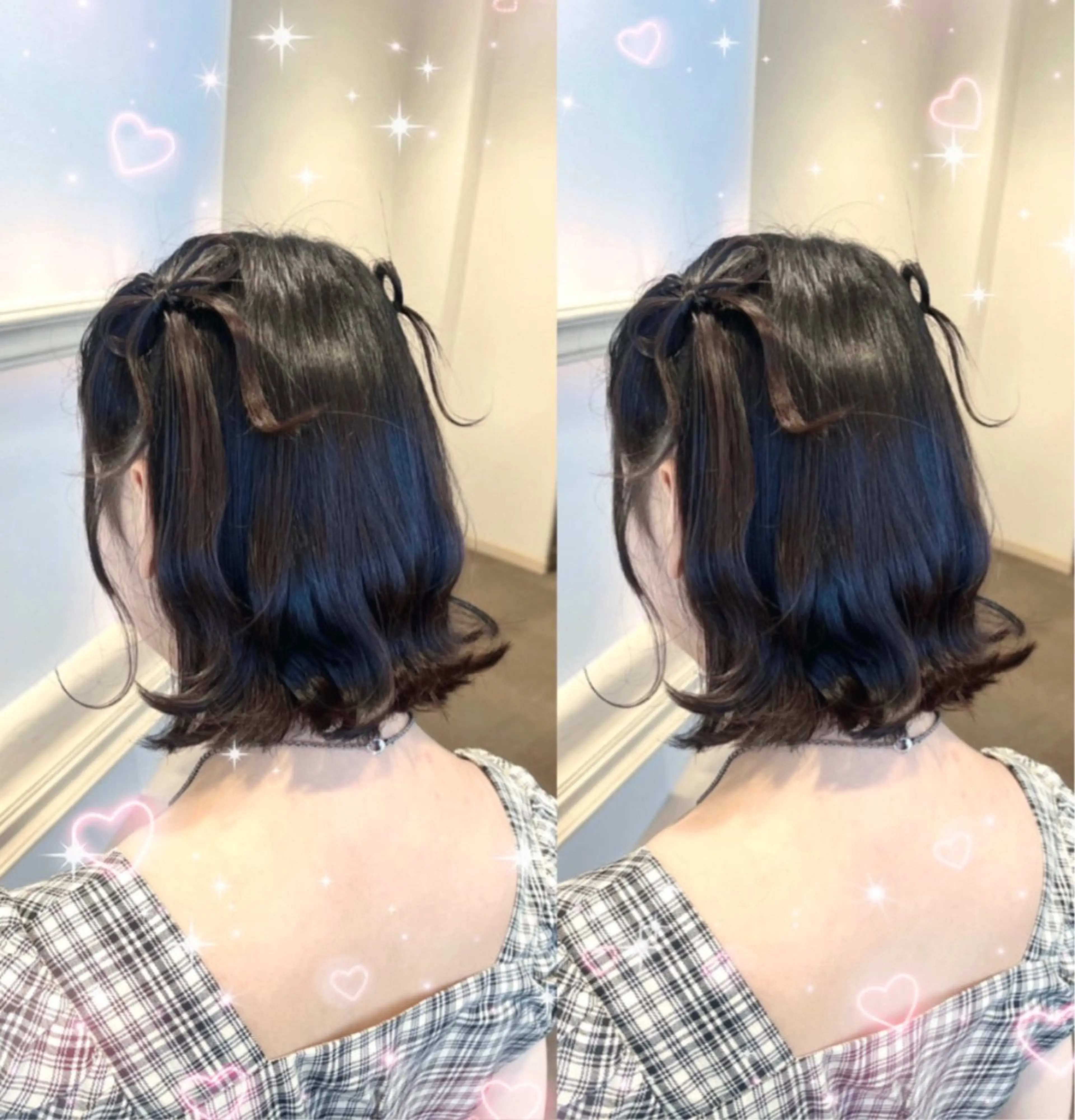 ミディアム ヘアセット ヘアメ/お呼ばれﾍｱ /横浜/nozomiのヘアスタイル