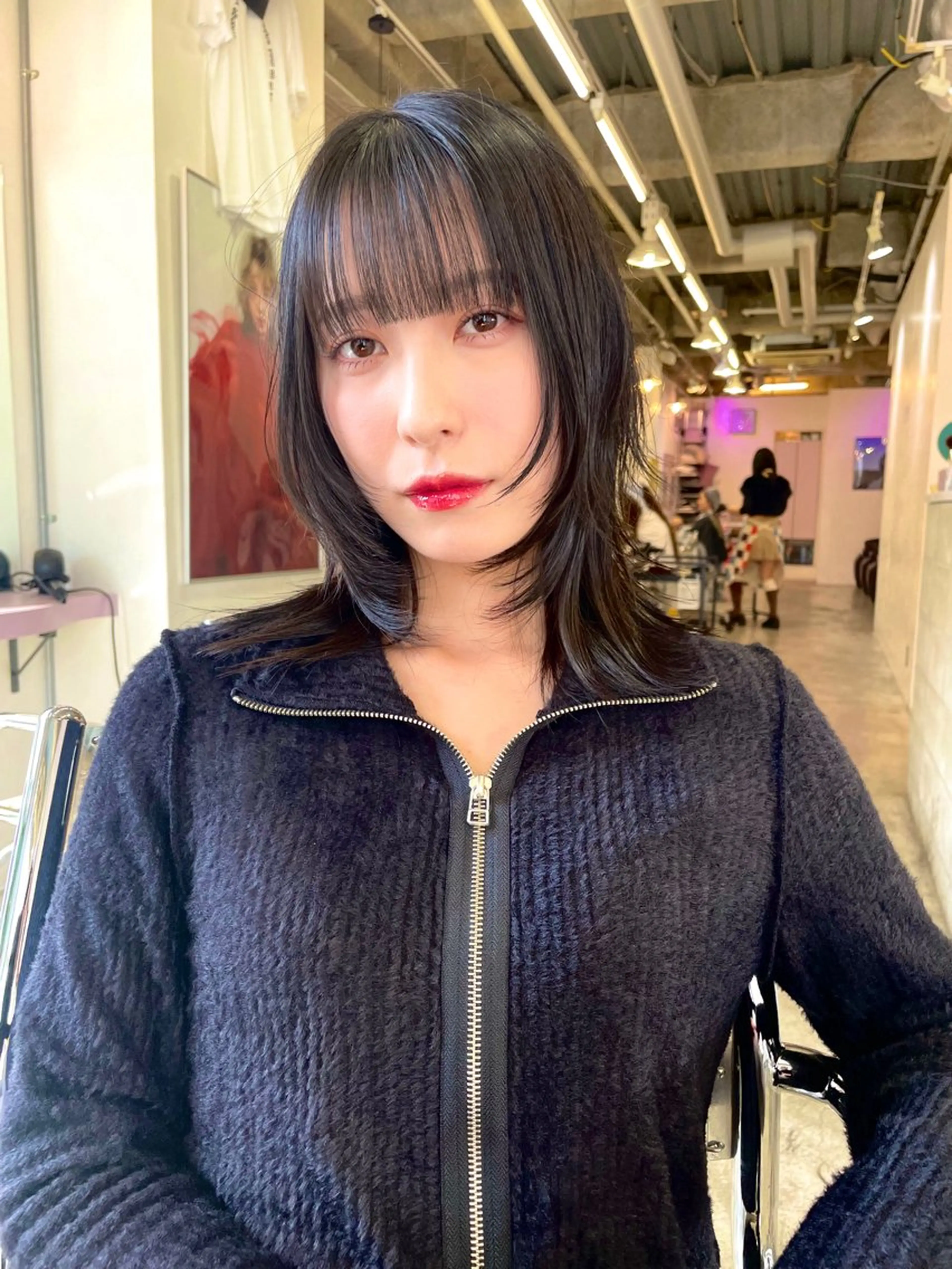 ミディアム カット トリートメント nessヤマサキ リュウタのヘアスタイル