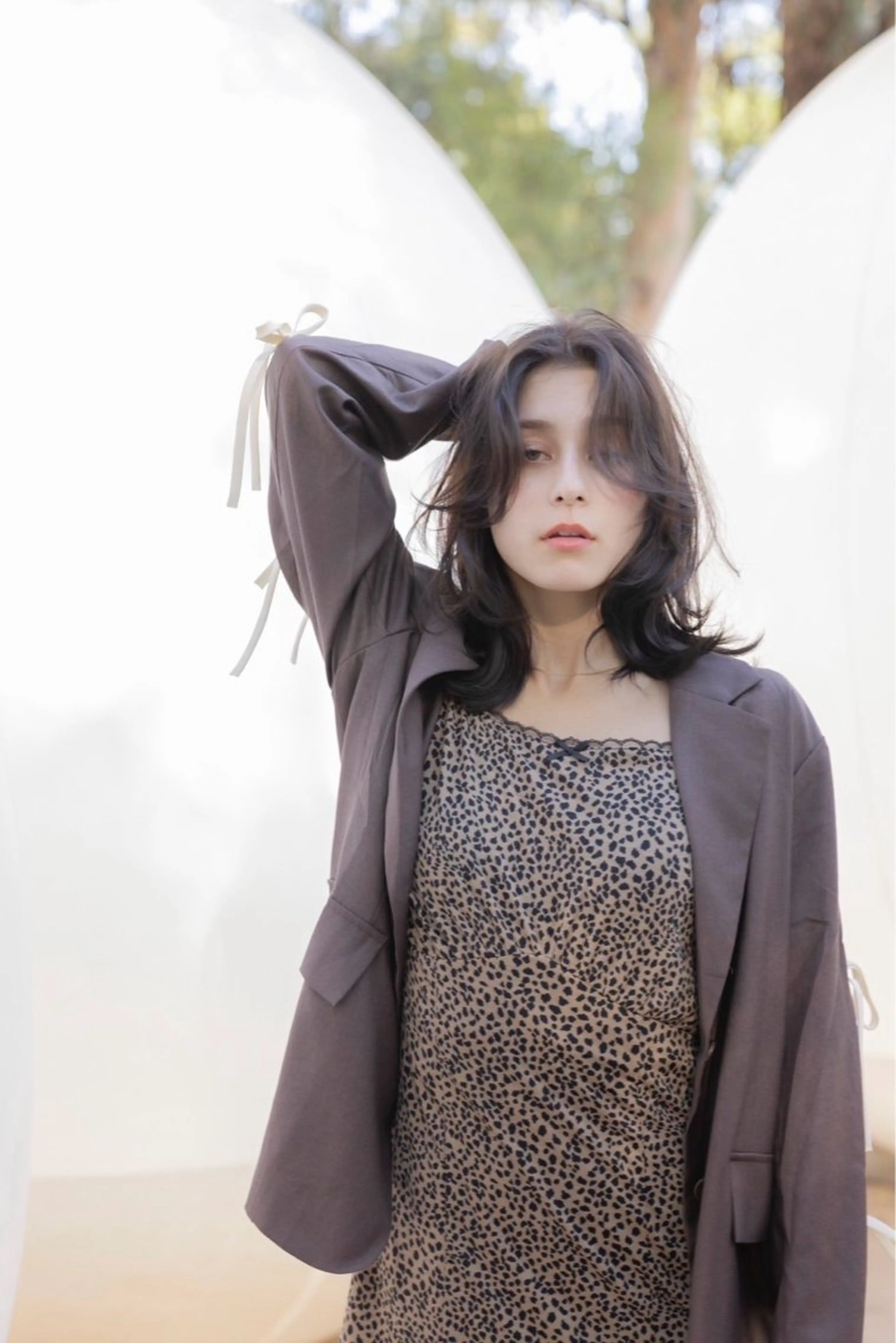 ミディアム ヘアカラー 前田 さくらのヘアスタイル