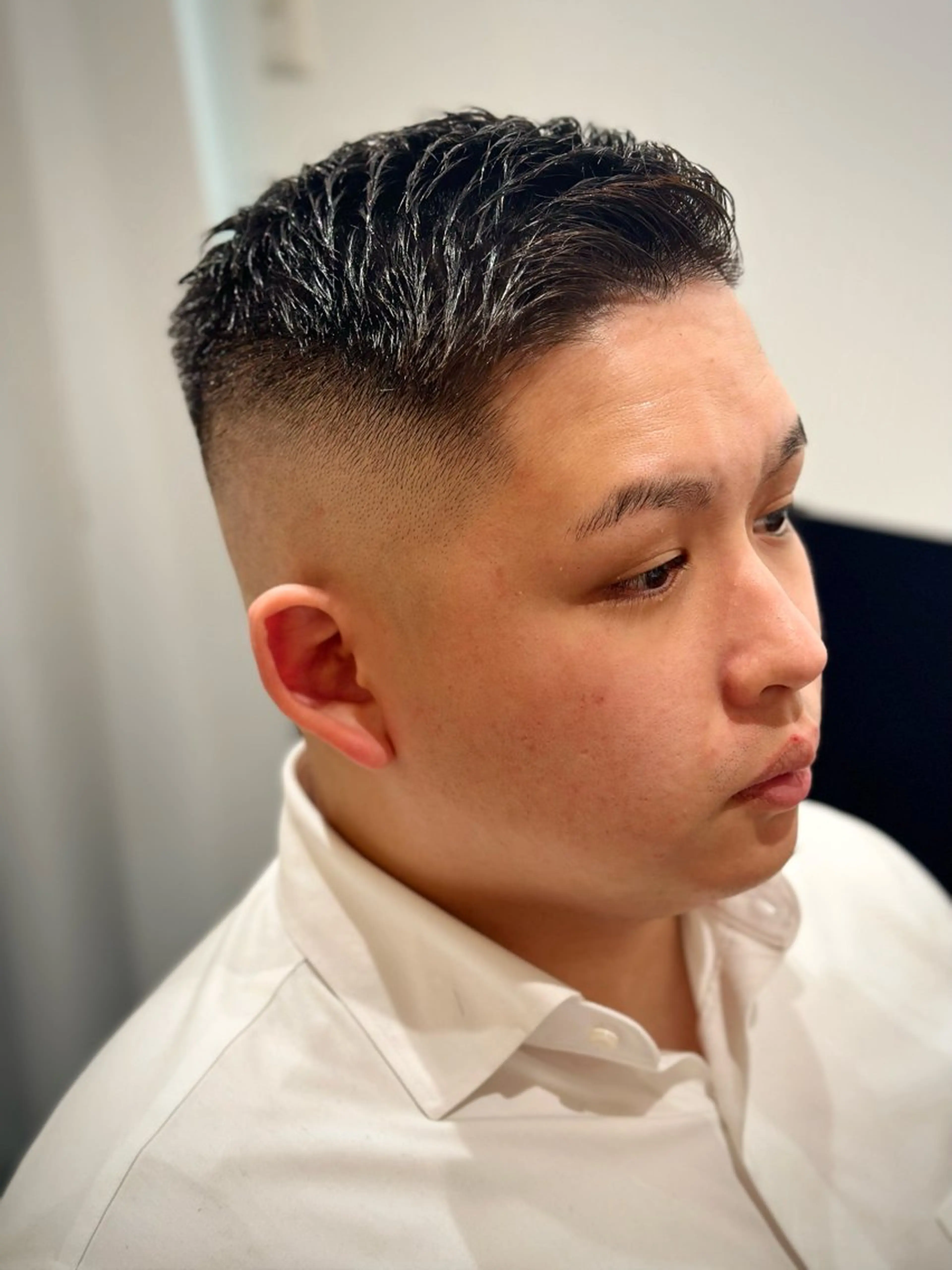 ショート メンズ 眉カット 【23時まで営業！】 知念　新菜のヘアスタイル