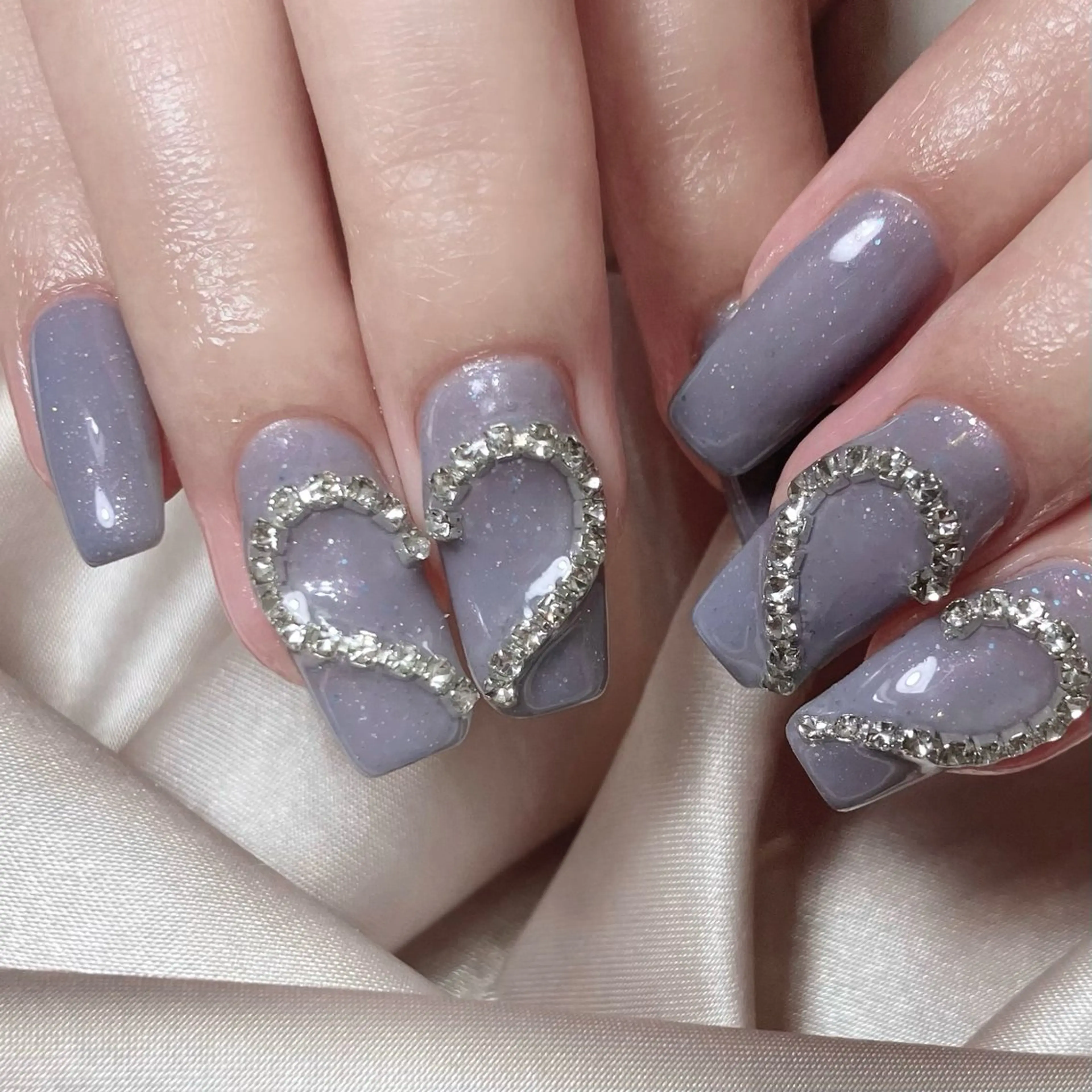 ネイル ラメ(グリッター) ワンカラーネイル ハンドネイル jr nailistのネイルデザイン