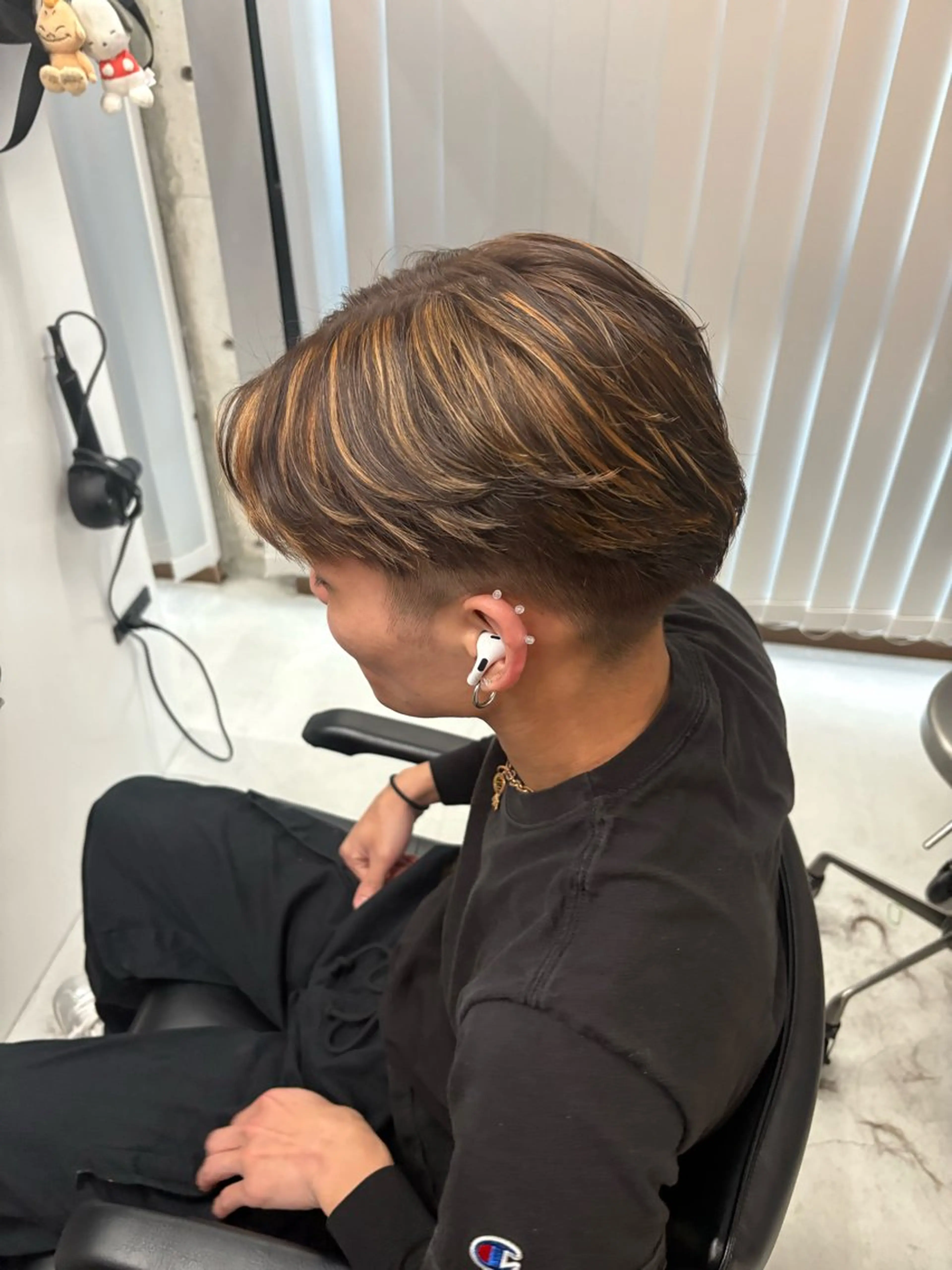 カラー メンズ グレージュ ヘアカラー person♡kii マオのヘアスタイル
