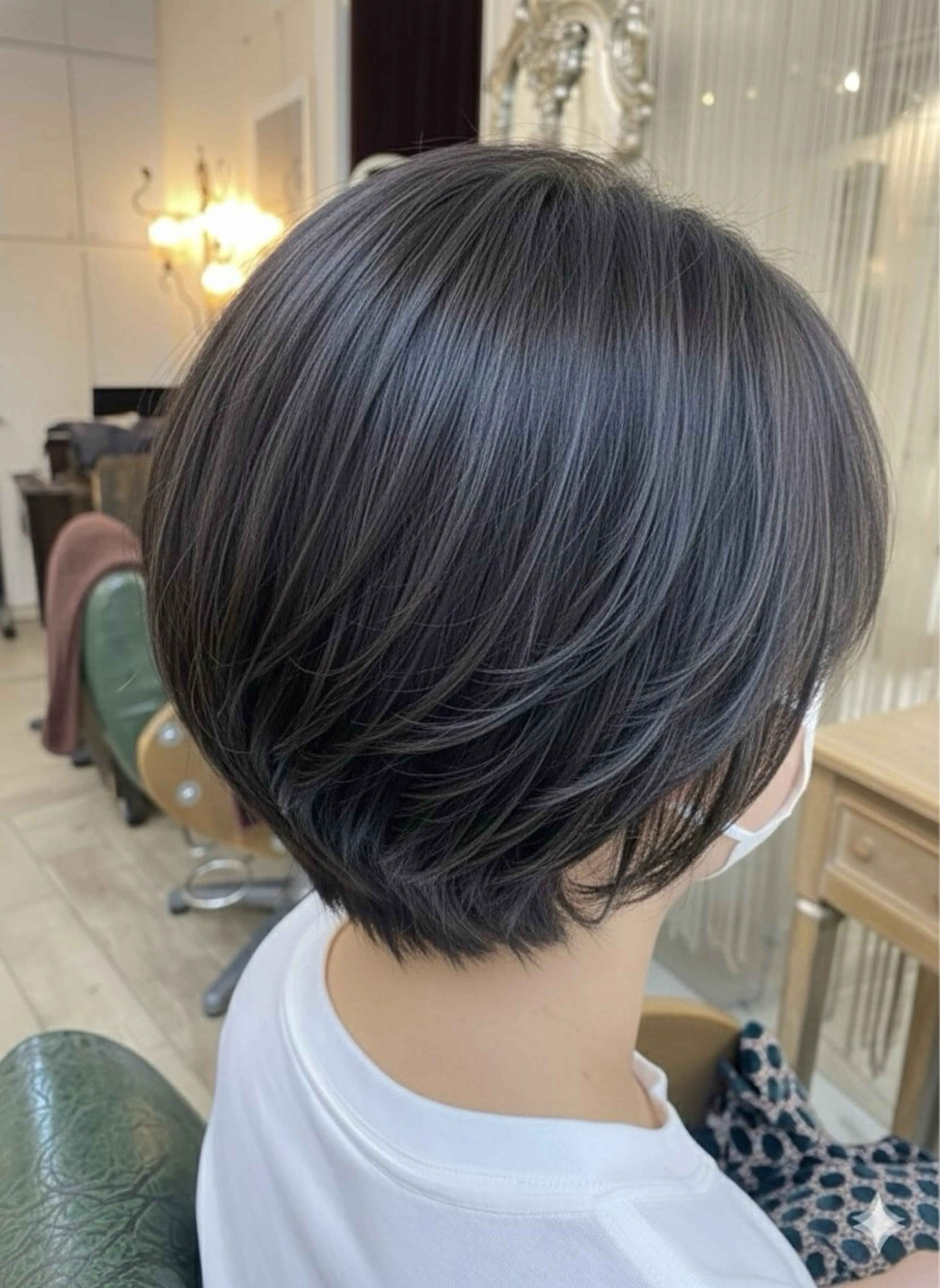 ショート ショートヘア カット ヘアカラー 新宿御苑/艶髪カラー 髪質改善/山口のヘアスタイル