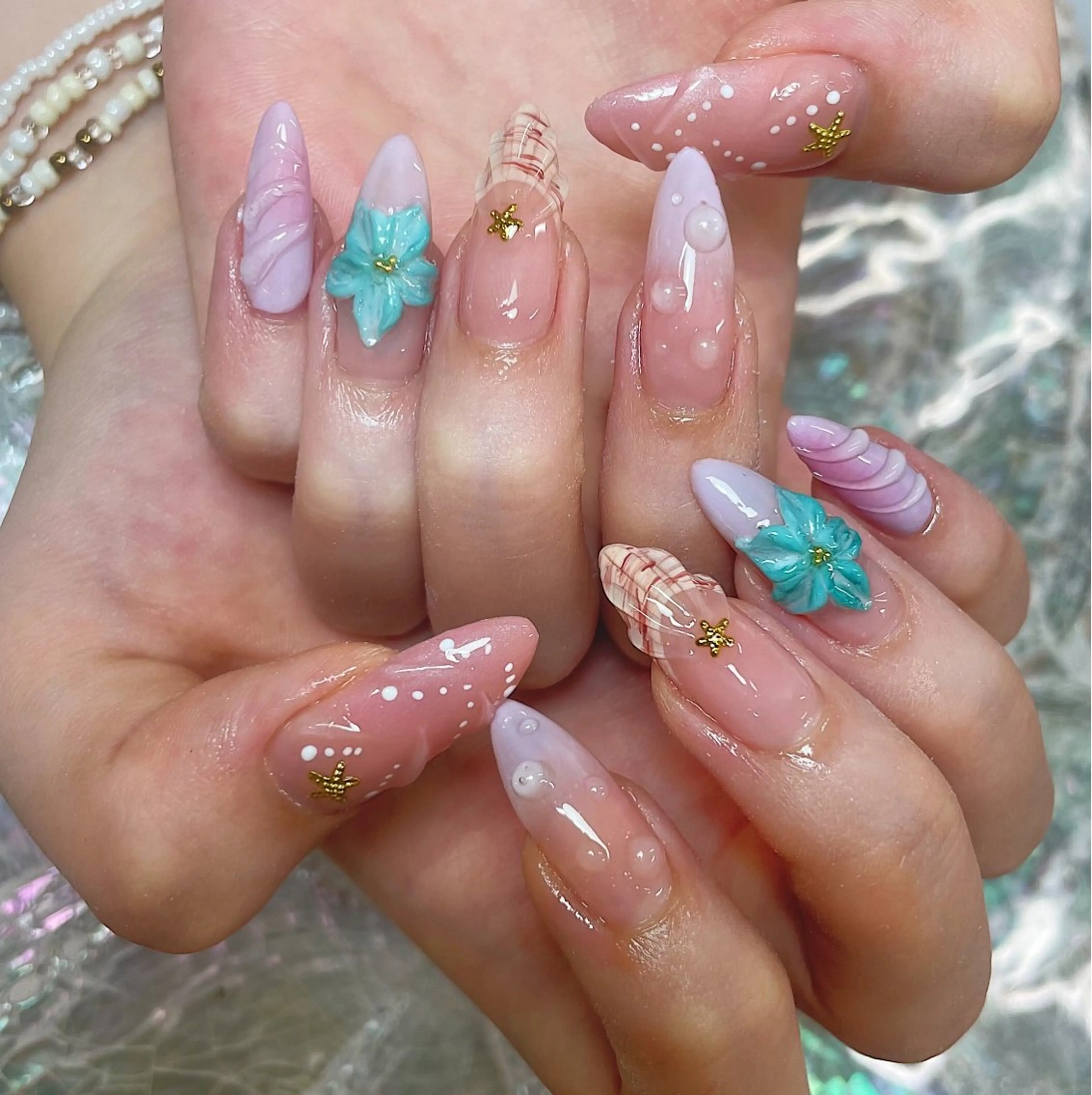 ネイル 夏ネイル 🌴konami 4U NAIL🥥のネイルデザイン