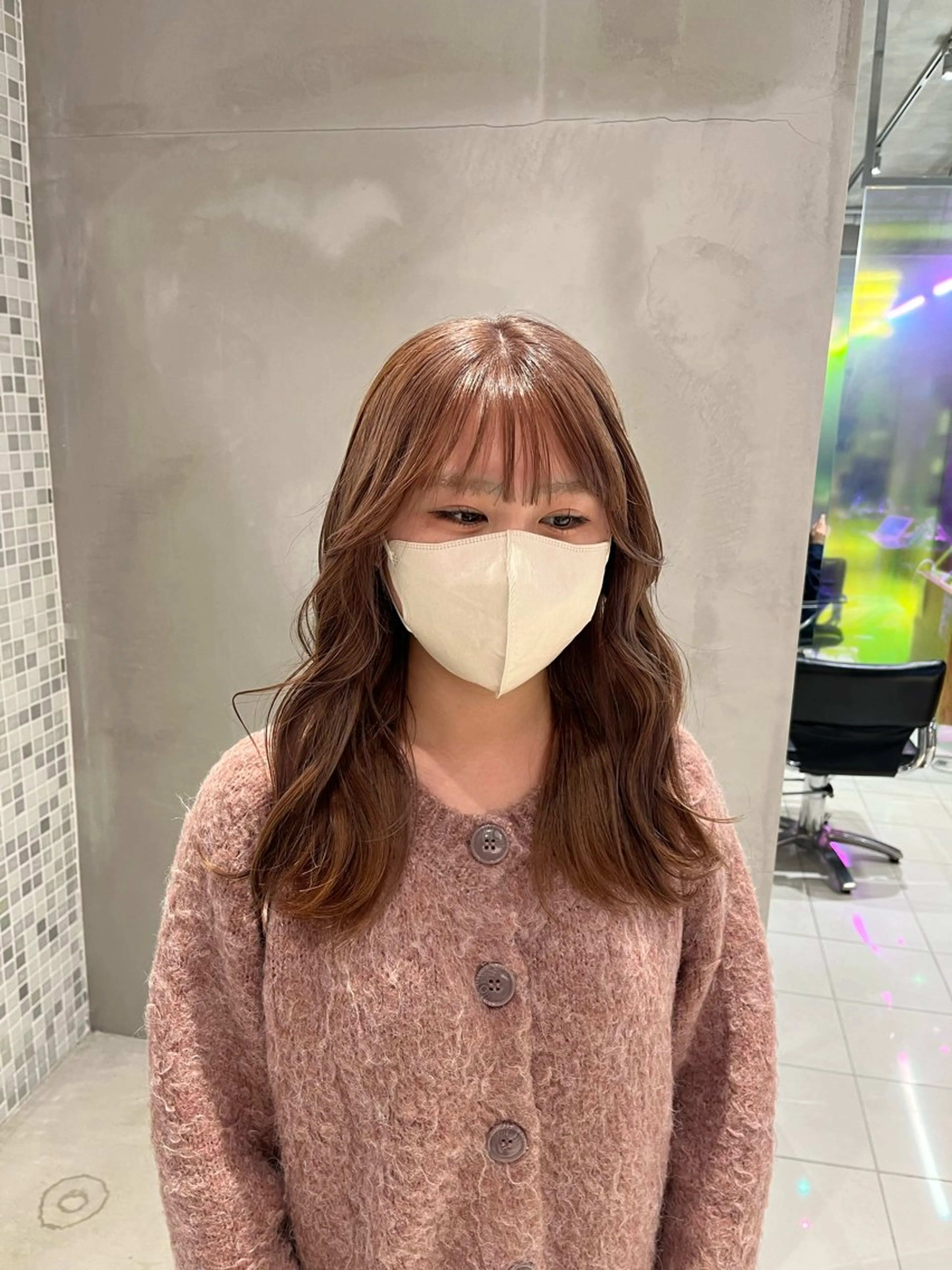 セミロング カラー ヘアカラー 似合わせカラー🪩 SAYA 👗のヘアスタイル