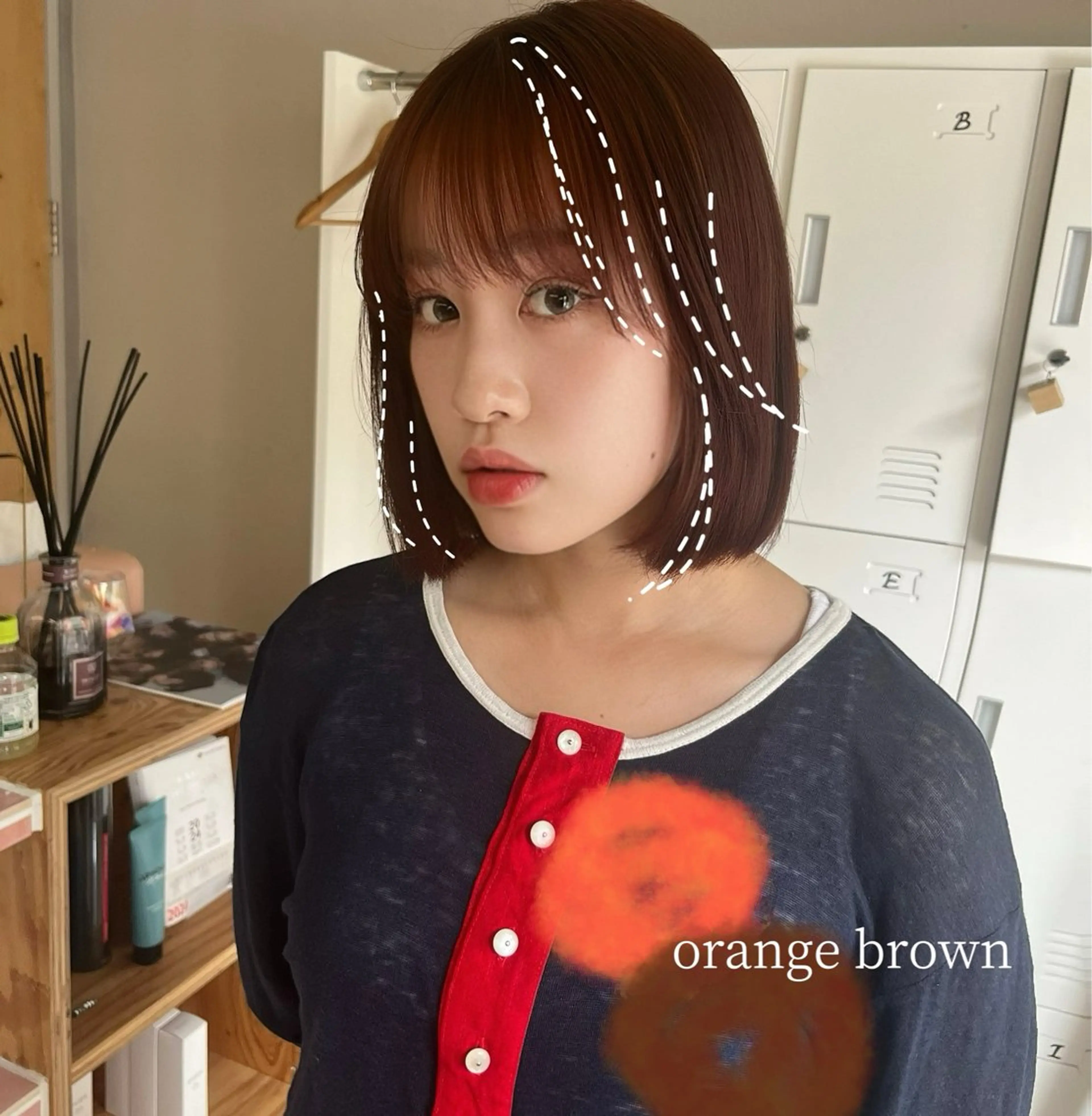 ショート カラー レイヤーカット/ 酸性ストレート梅田のヘアスタイル