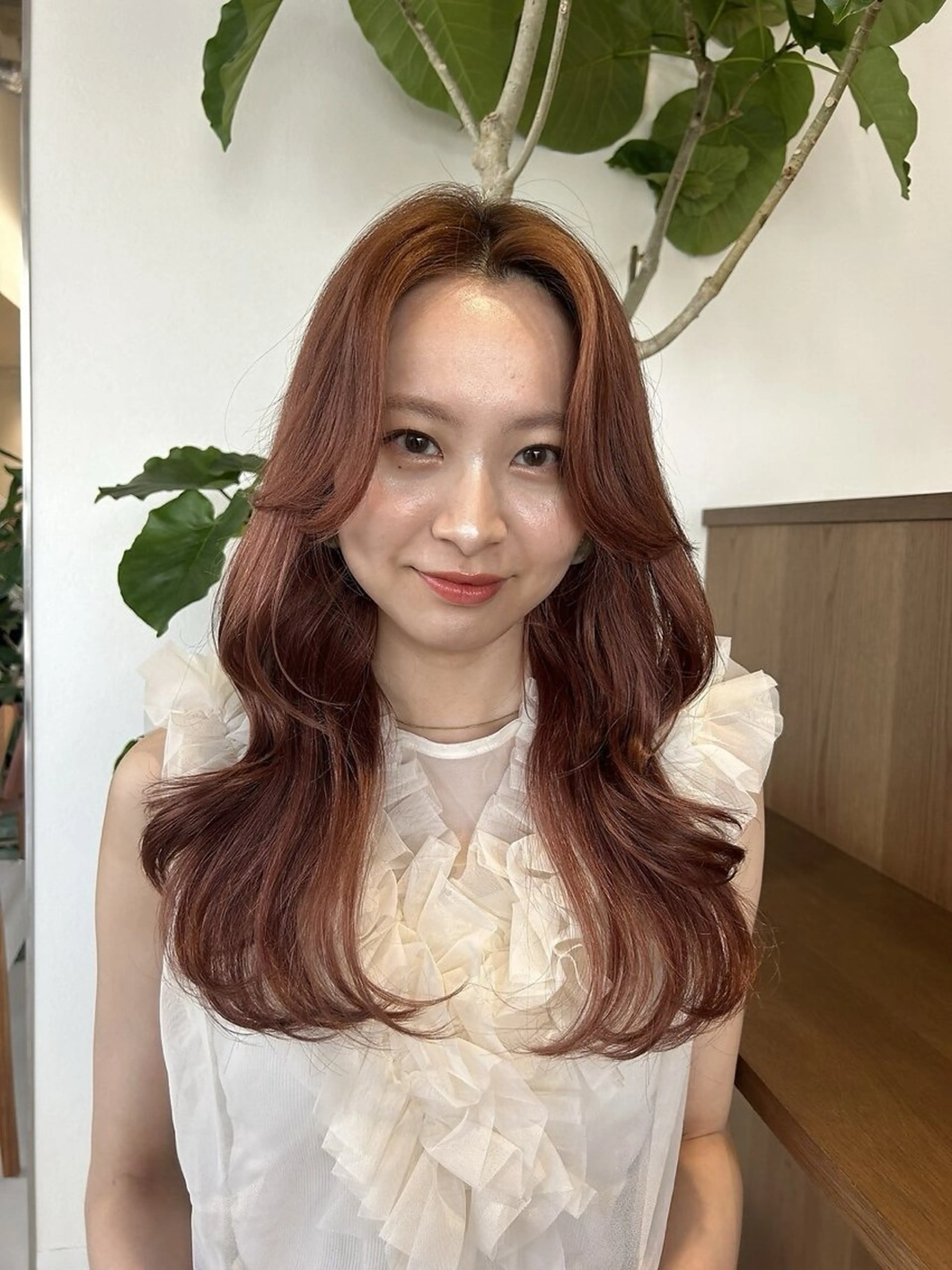 ロング カラー カット ヘアカラー トリートメント Liru:smart salon/茅ヶ崎のヘアスタイル