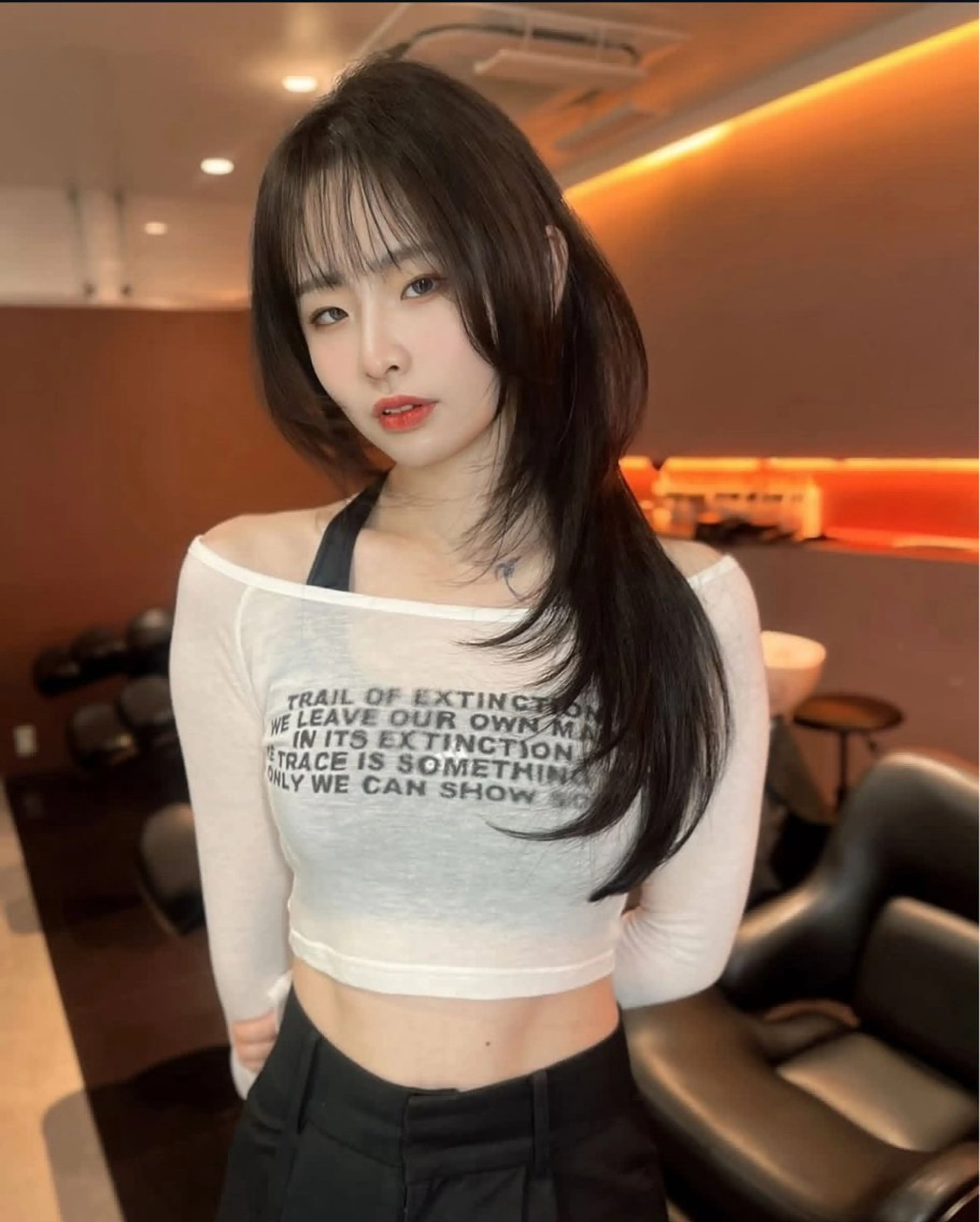 ロング 海野翔吾🇨🇳 ワンホンレイヤーのヘアスタイル