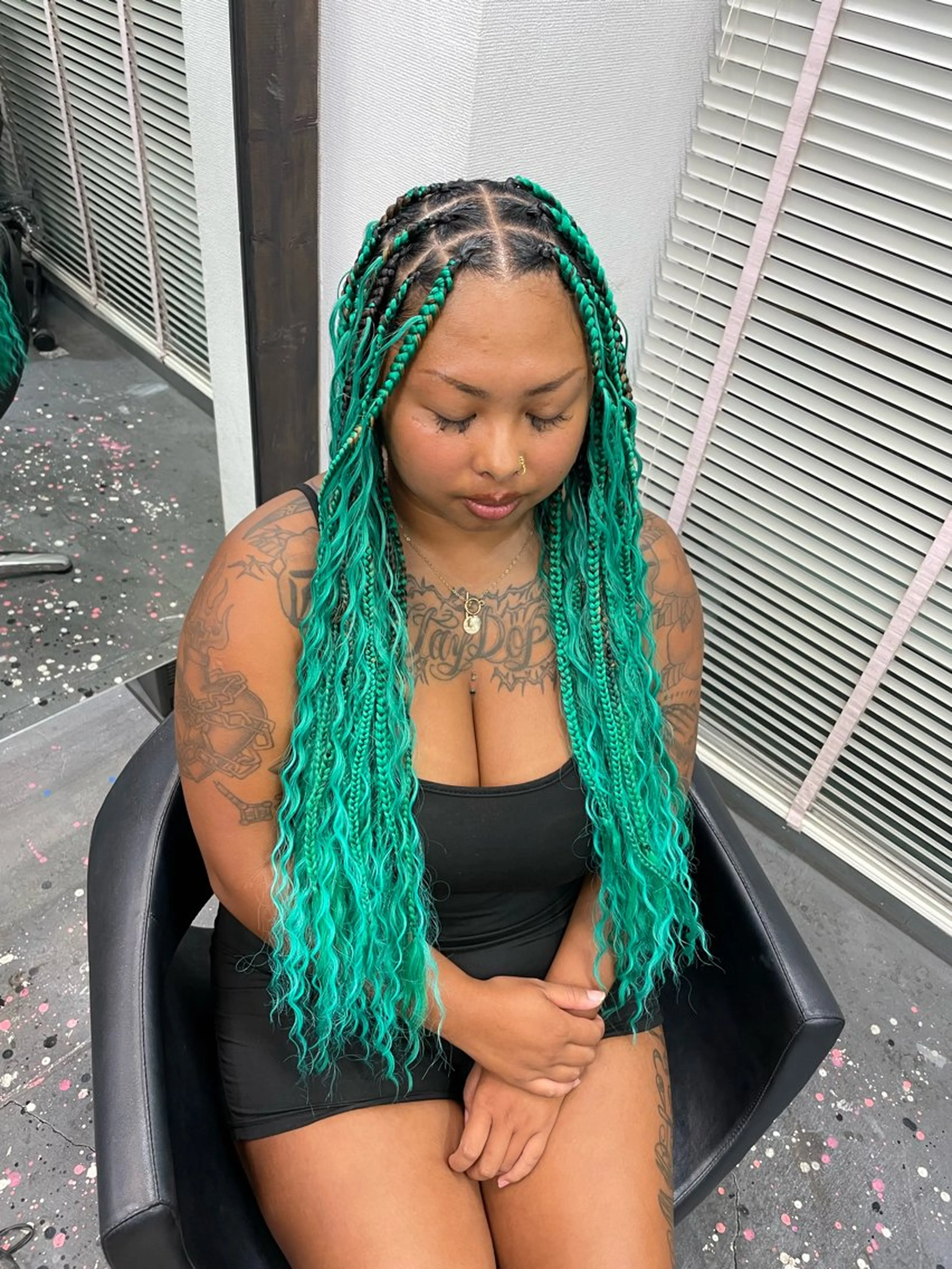 ロング ヘアアレンジ MEI/ブレイズ/ コーンロウ/茅ヶ崎のヘアスタイル