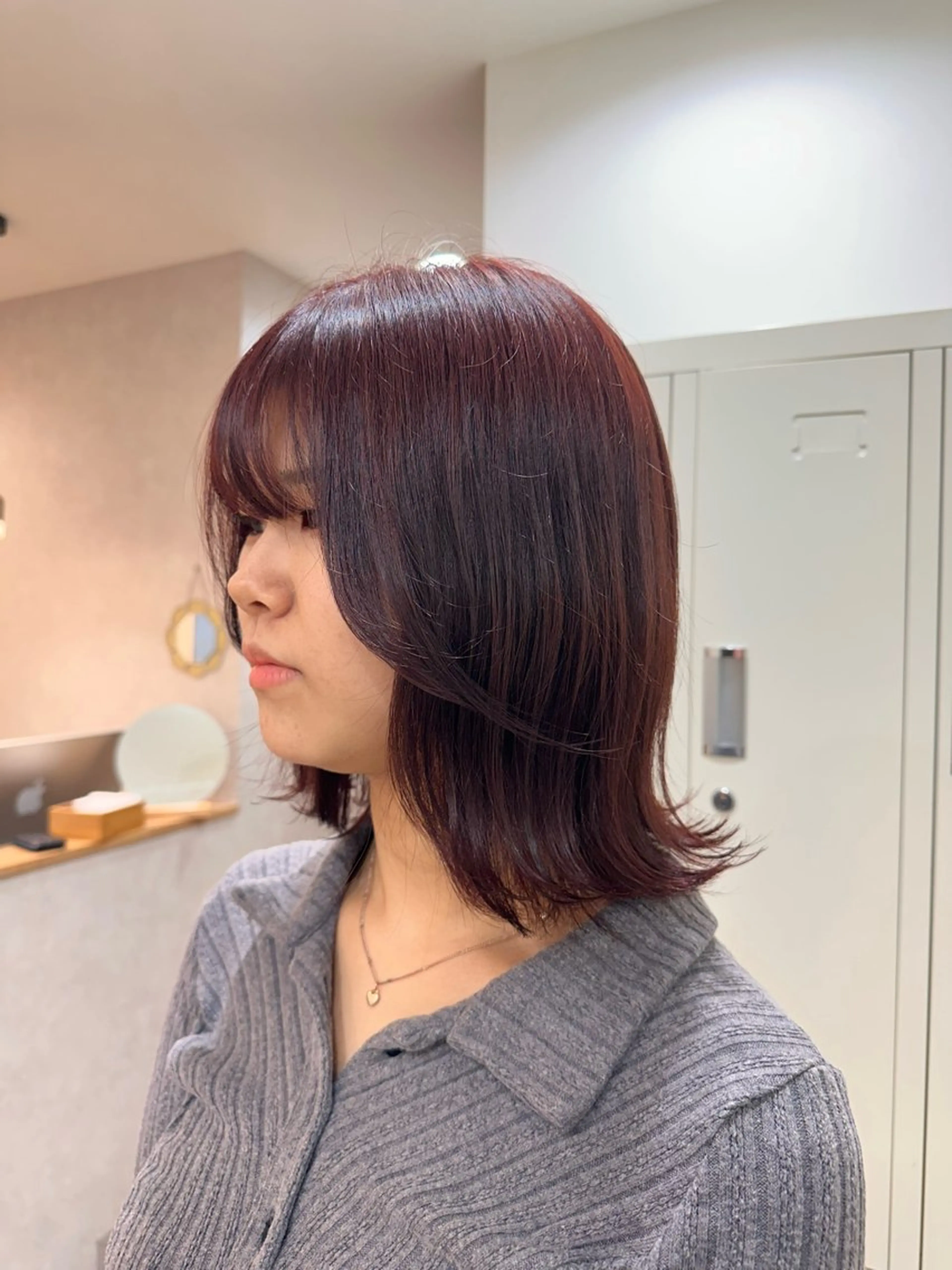 ミディアム ヘアカラー 🫧MANA レイヤーカット🌙のヘアスタイル
